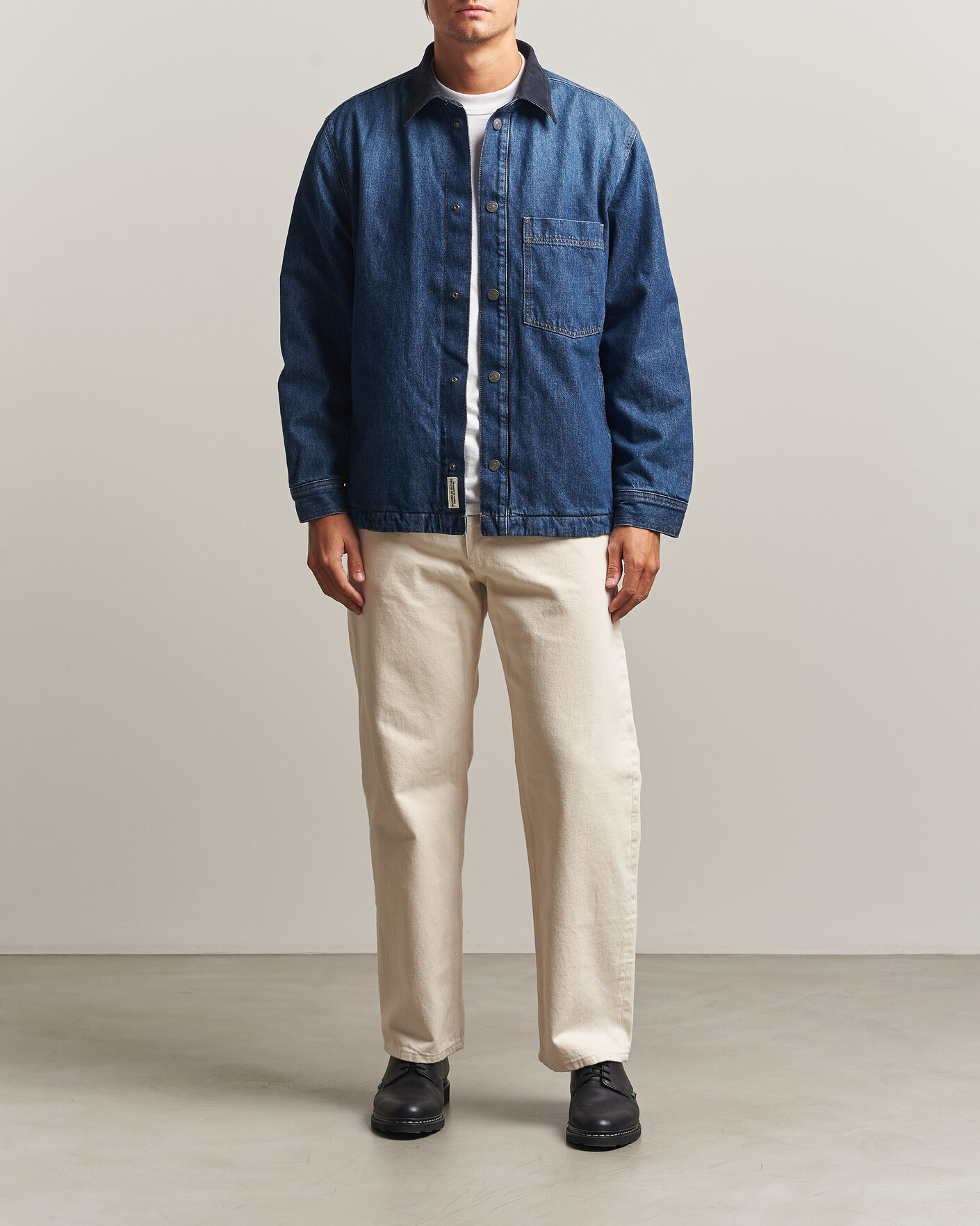 Hombres | Camisas | BOSS ORANGE | Laredo Denim Overshirt Navy