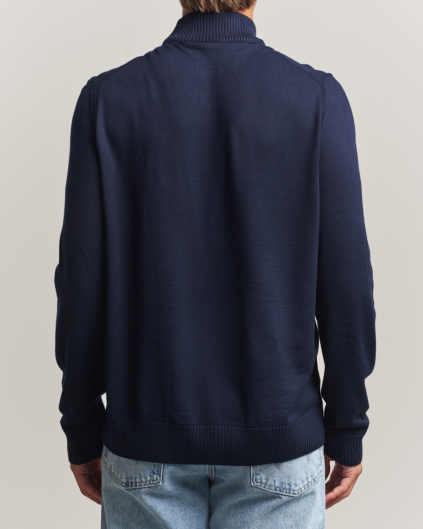 Hombres | Jerséis y prendas de punto | BOSS ORANGE | Avac Knitted Turtleneck Dark Blue