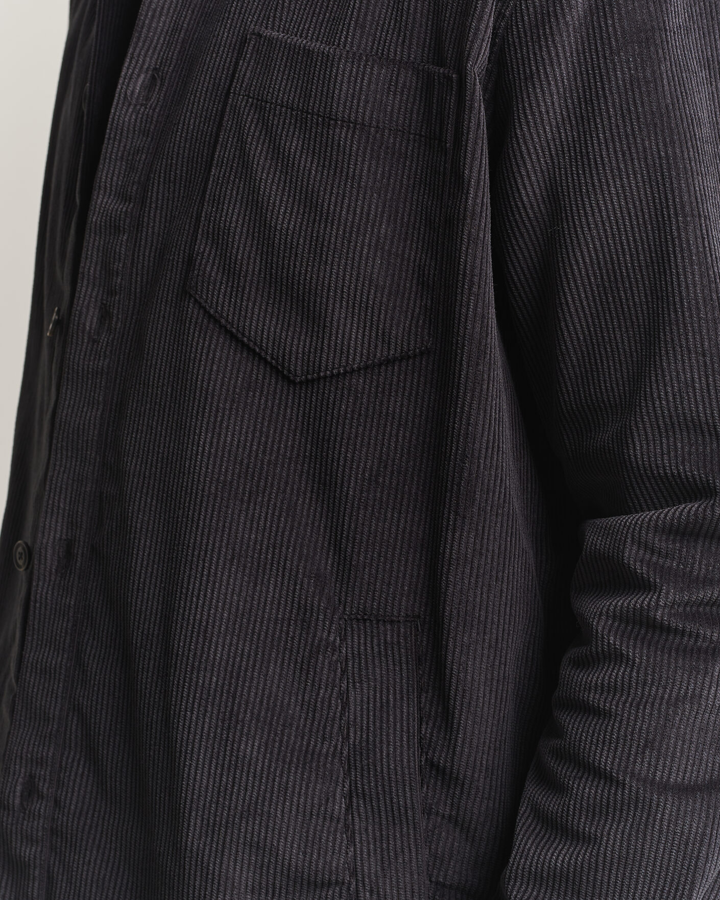 Hombres | Camisas | HUGO | Ecord Corduroy Overshirt Black