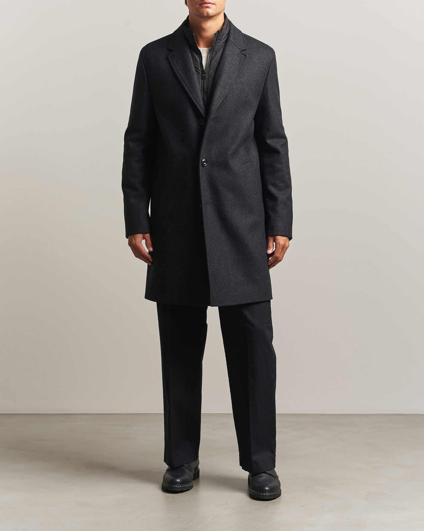 Hombres | Abrigos y chaquetas | HUGO | Milogan Bib Coat Black