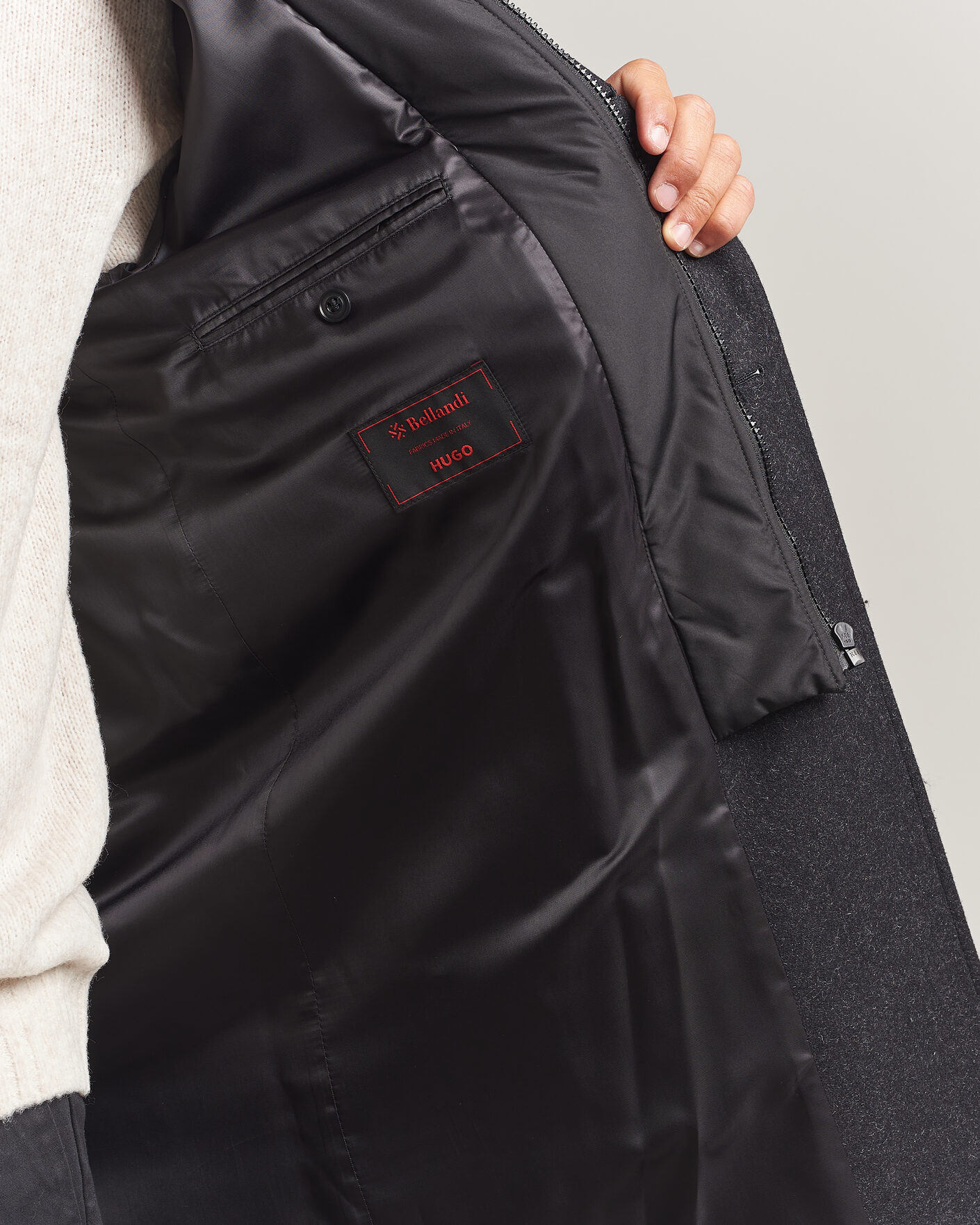 Hombres | Abrigos y chaquetas | HUGO | Milogan Bib Coat Black