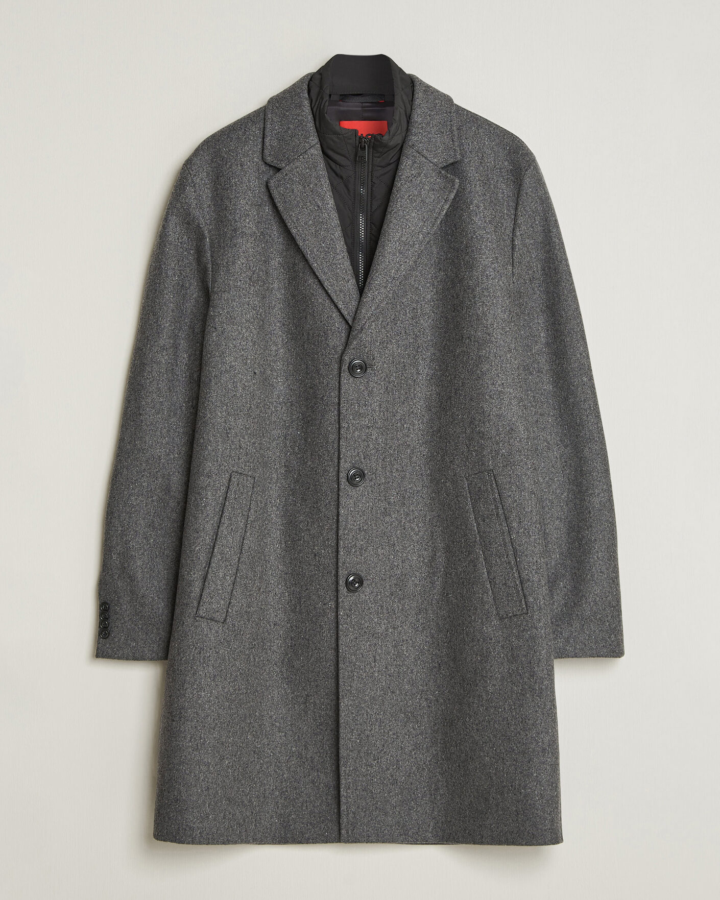 Hombres | Abrigos y chaquetas | HUGO | Milogan Bib Coat Dark Grey