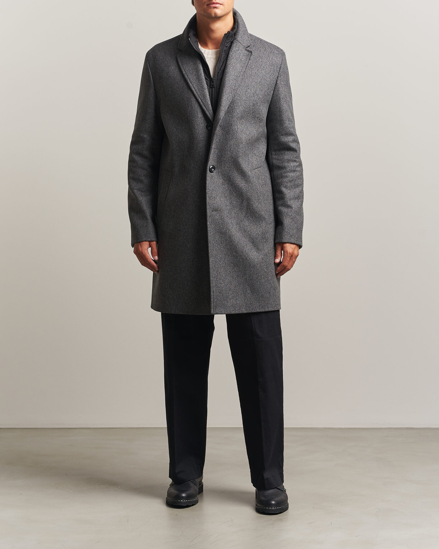 Hombres | Abrigos y chaquetas | HUGO | Milogan Bib Coat Dark Grey