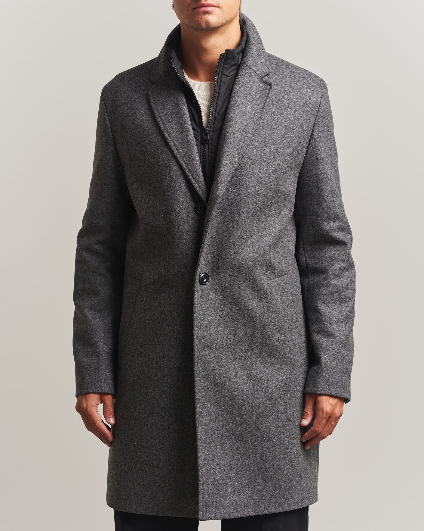 Hombres | Abrigos y chaquetas | HUGO | Milogan Bib Coat Dark Grey