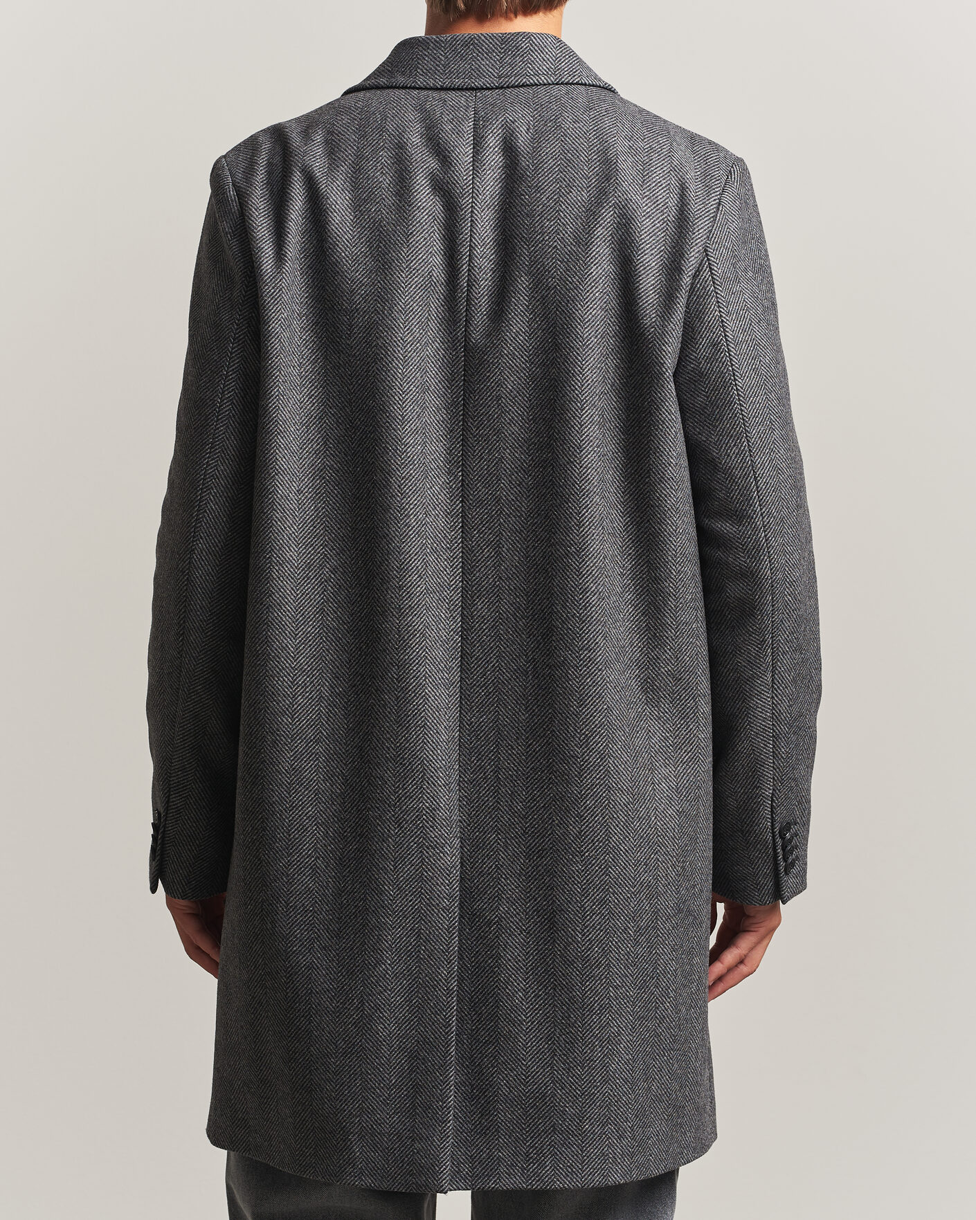 Hombres | Abrigos y chaquetas | HUGO | Malte Herringbone Coat Dark Grey