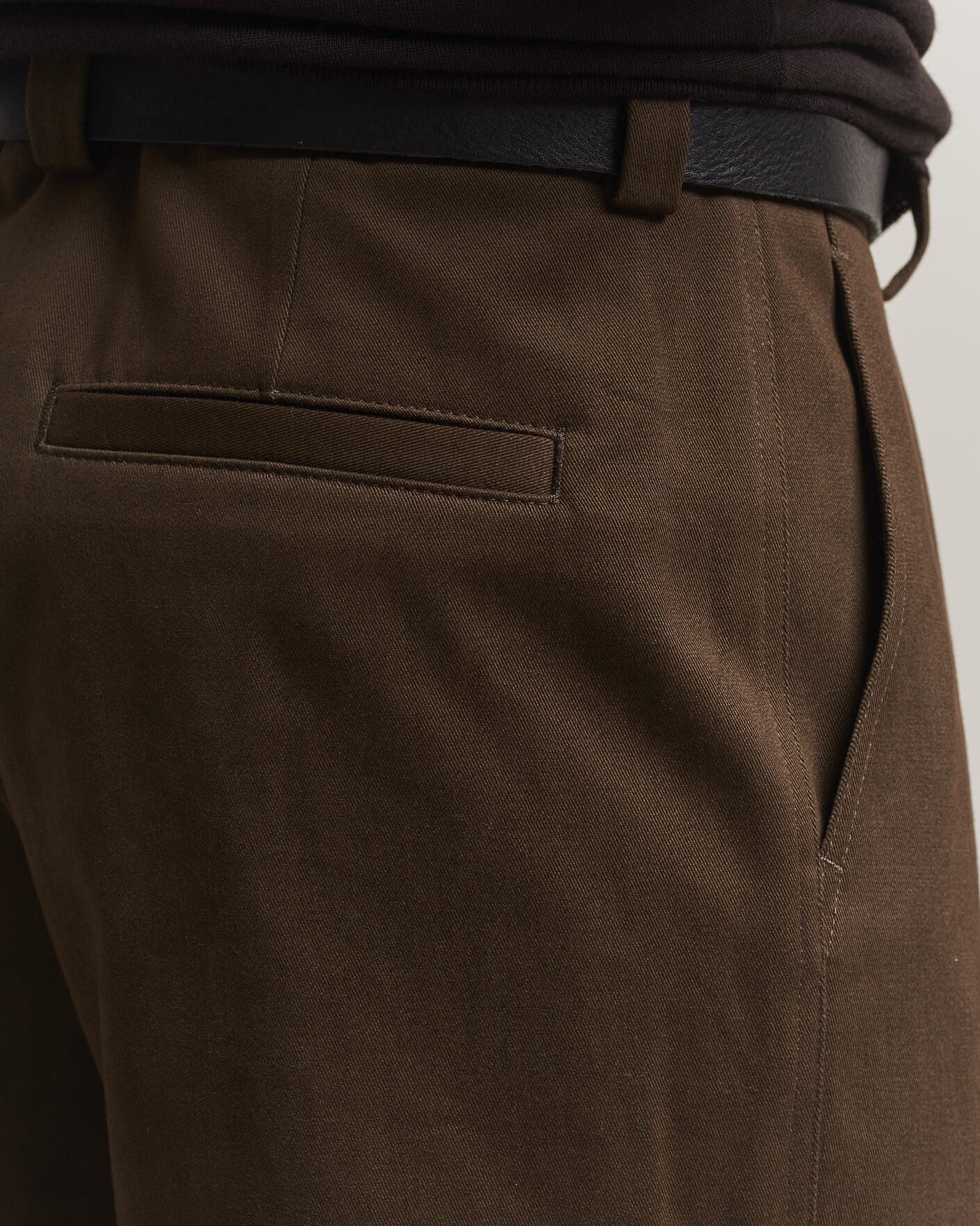 Hombres | Pantalones | BOSS CAMEL | Pave Brushed Cotton Pleated Trousers Open Green