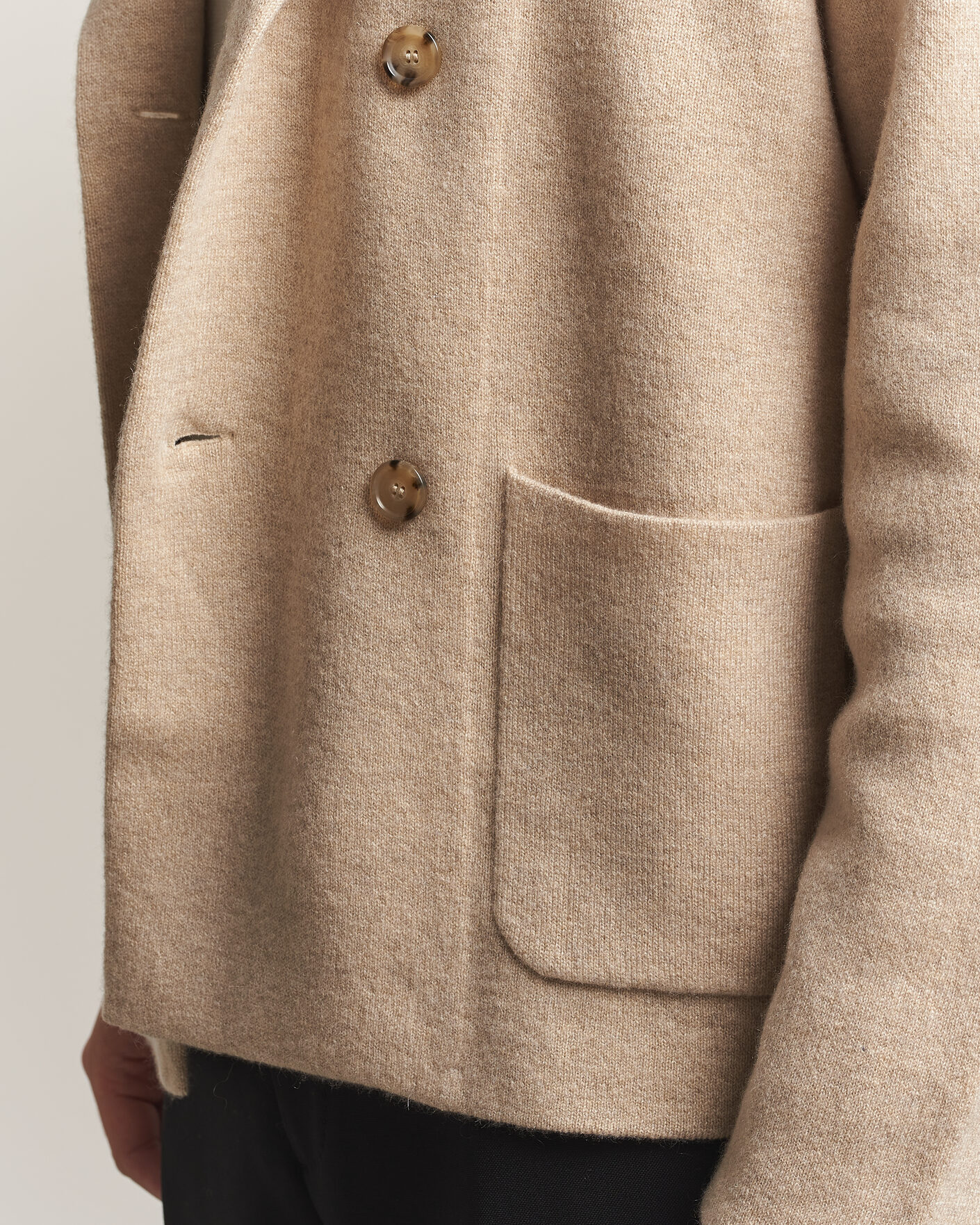 Hombres | Jerséis y prendas de punto | BOSS CAMEL | Fenturo Wool Knitted Cardigan Light Beige