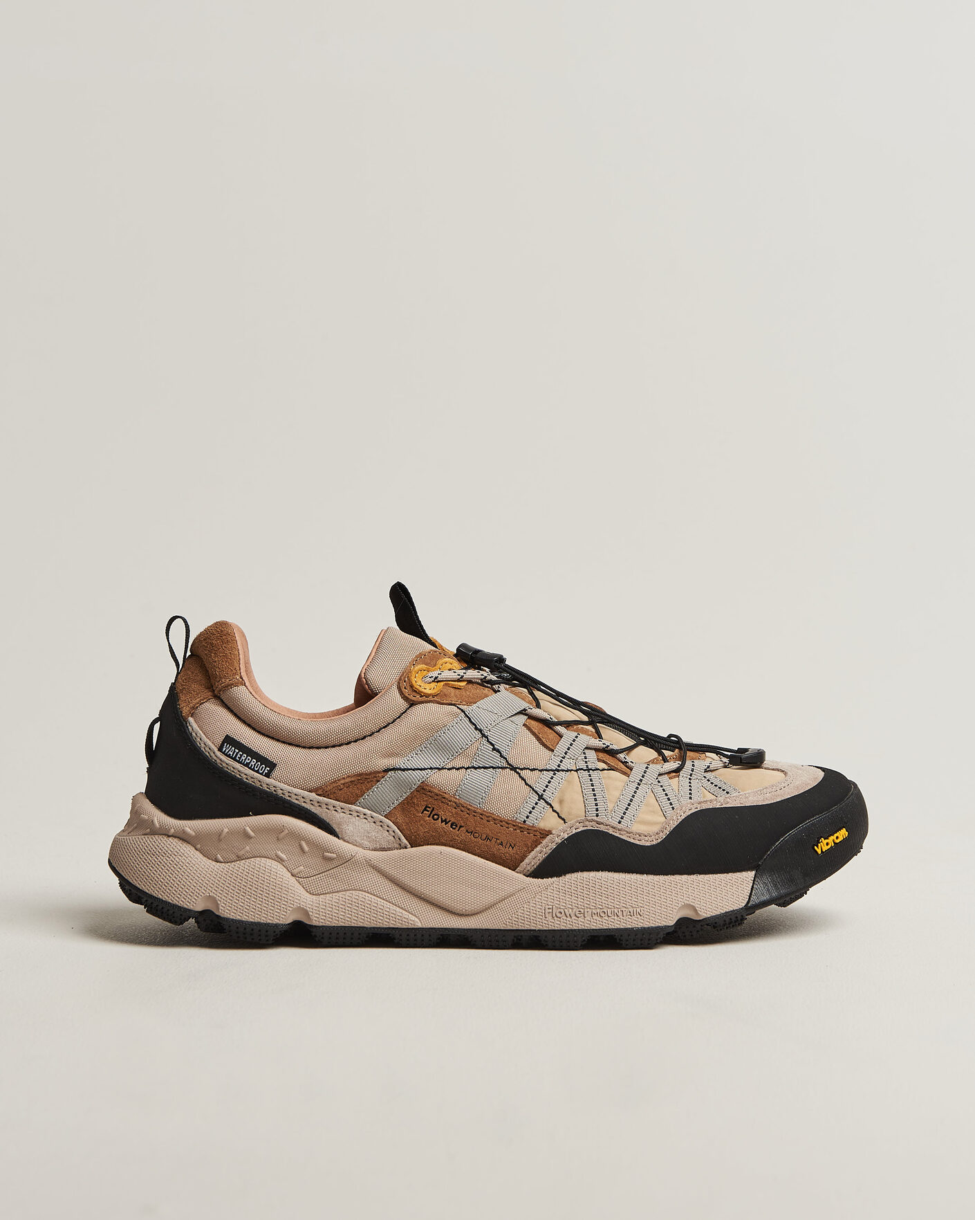 Hombres | Zapatillas | Flower Mountain | Iwano 2 Suede/Nylon Trail Sneaker Beige