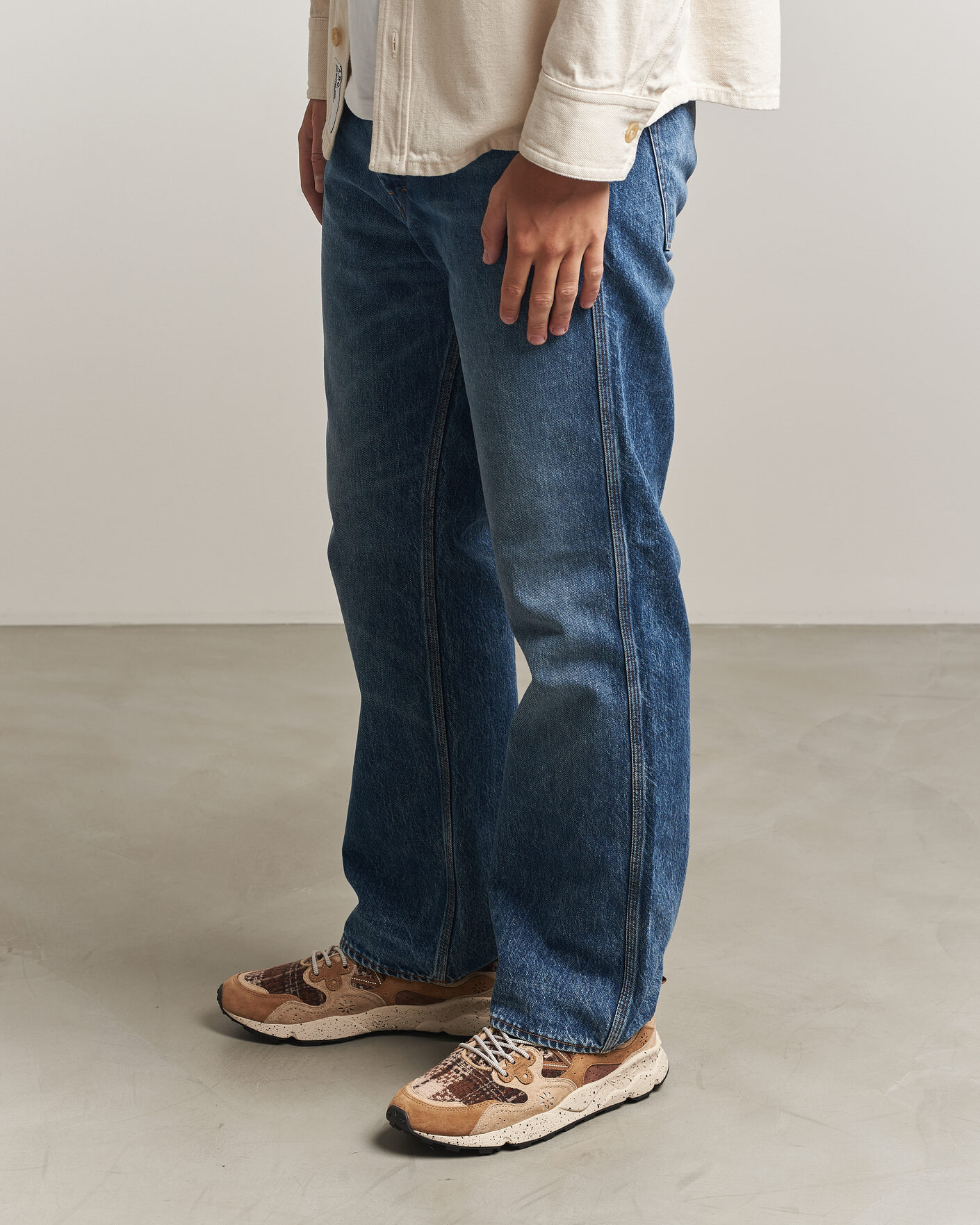 Hombres | Zapatillas | Flower Mountain | Yamano 3 Suede/Wool Check Sneaker Brown