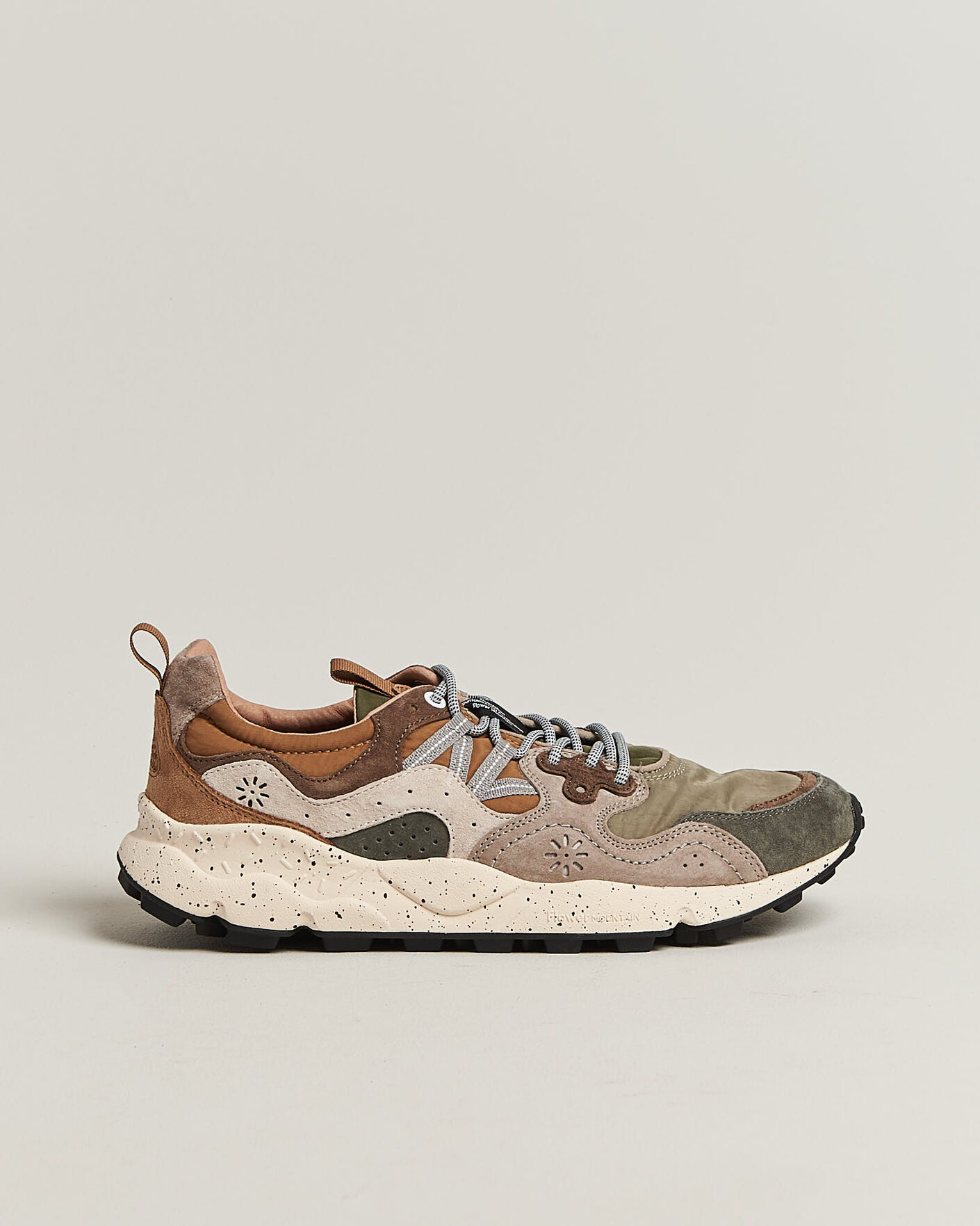 Hombres | Zapatillas | Flower Mountain | Yamano 3 Suede/Nylon Sneaker Grey/Onion