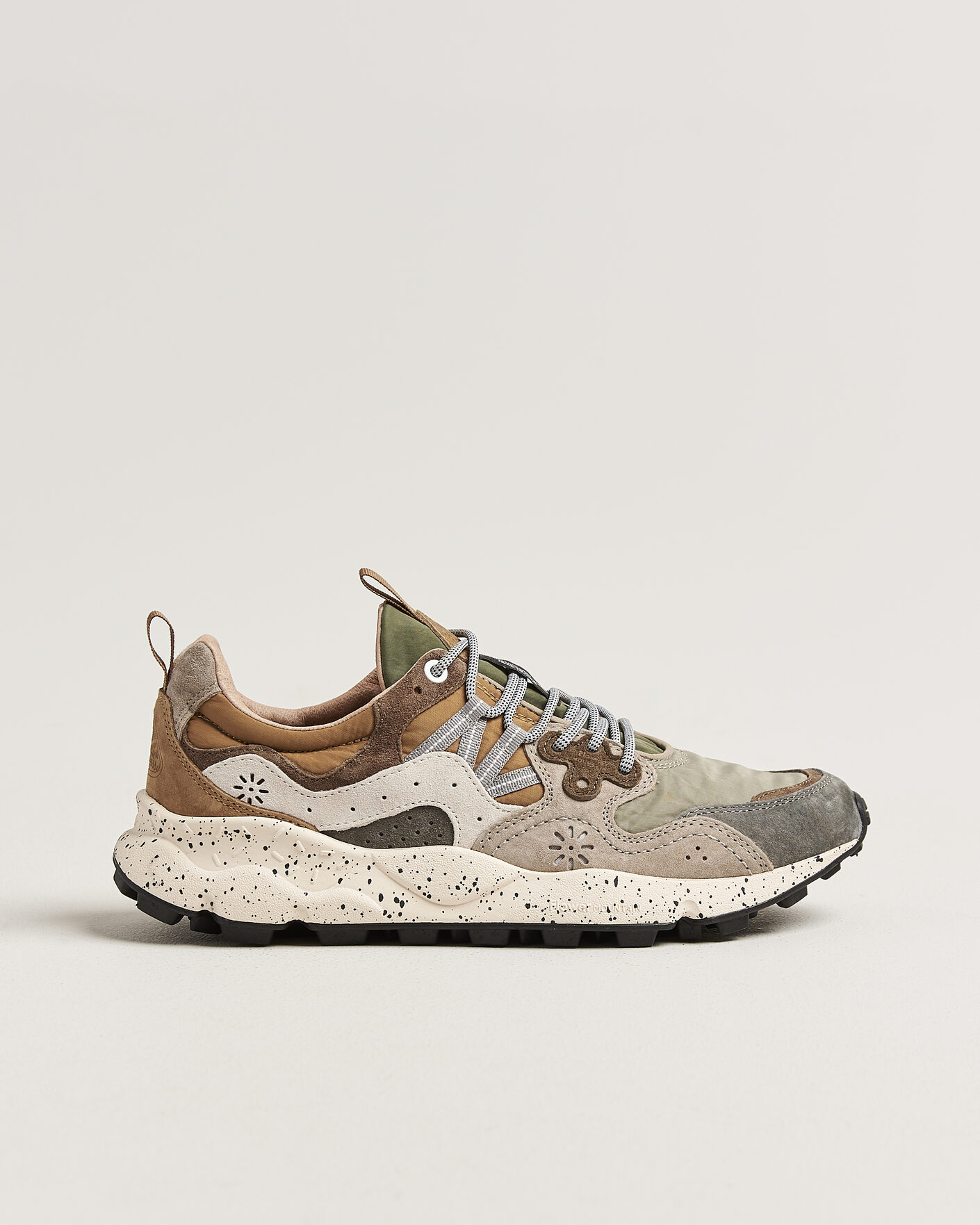 Hombres | Zapatillas | Flower Mountain | Yamano 3 Suede/Nylon Sneaker Grey/Onion