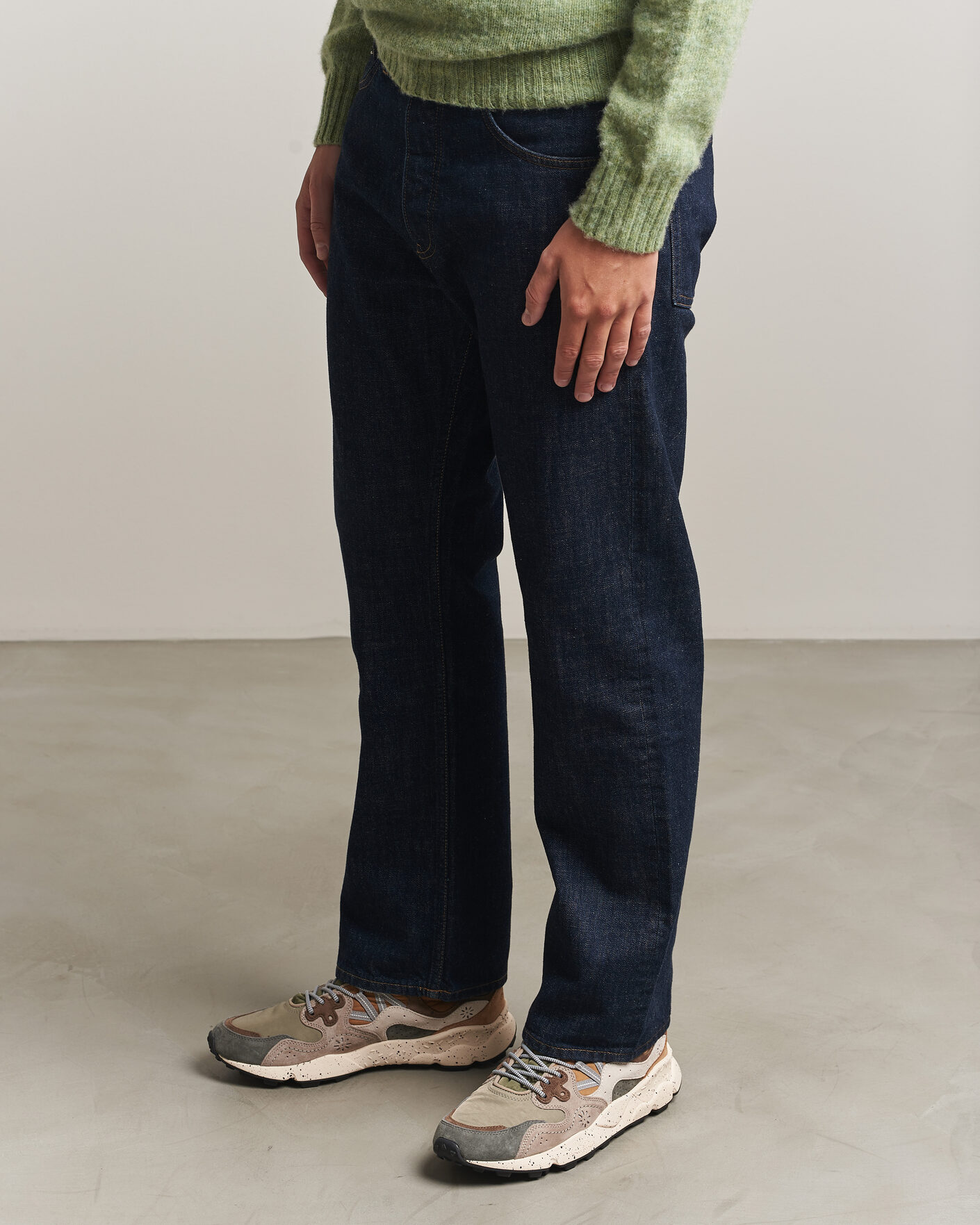 Hombres | Zapatillas | Flower Mountain | Yamano 3 Suede/Nylon Sneaker Grey/Onion