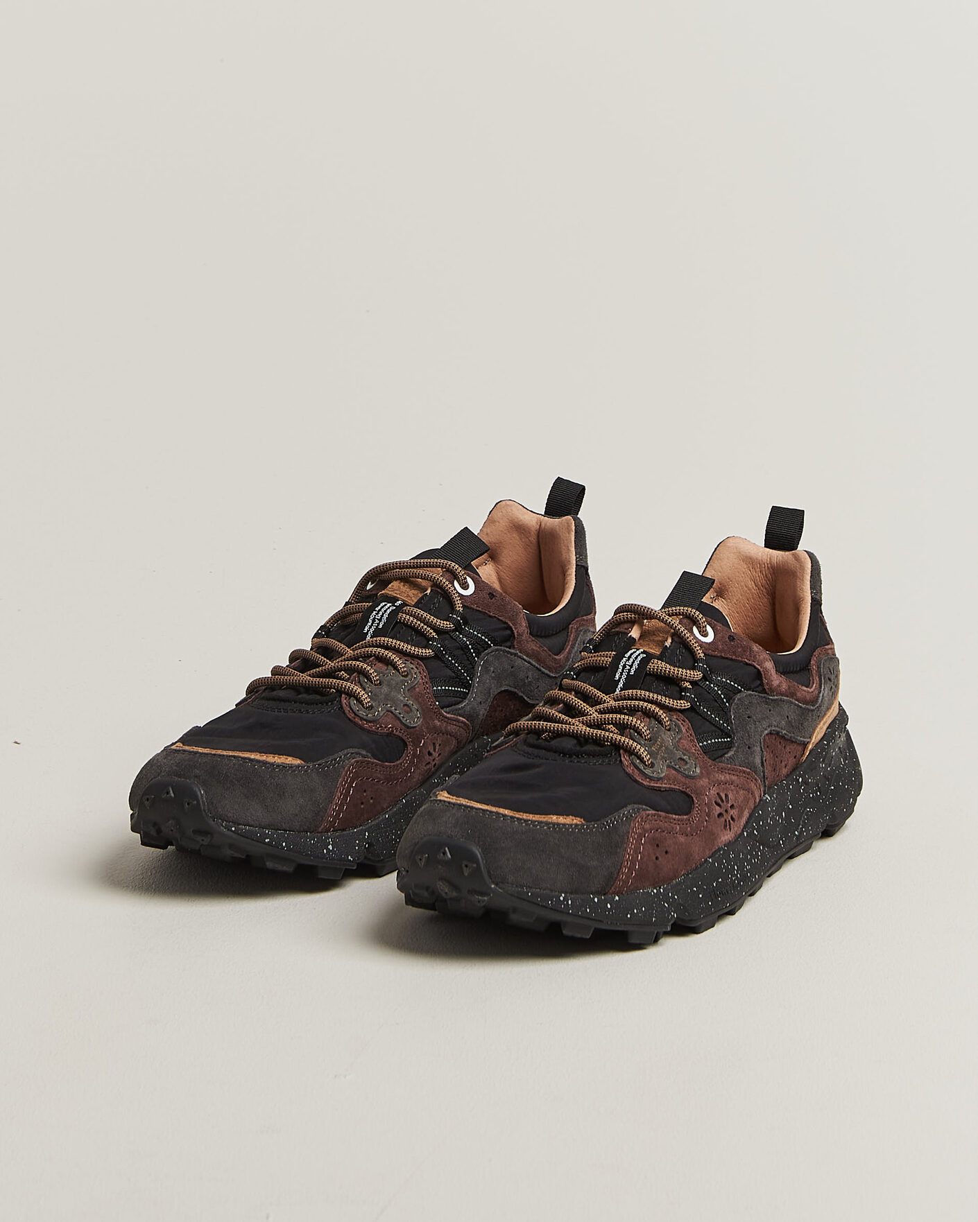 Hombres | Zapatillas | Flower Mountain | Yamano 3 Suede/Nylon Sneaker Black/Brown