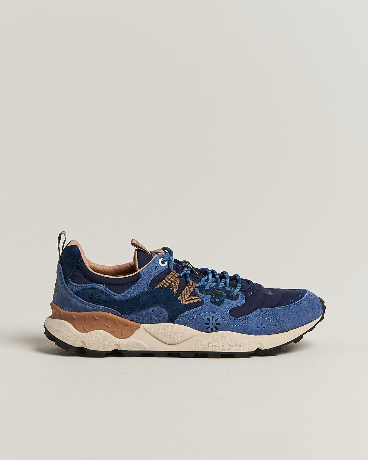 Hombres | Zapatillas | Flower Mountain | Yamano 3 Suede/Nylon Sneaker Navy/Blue
