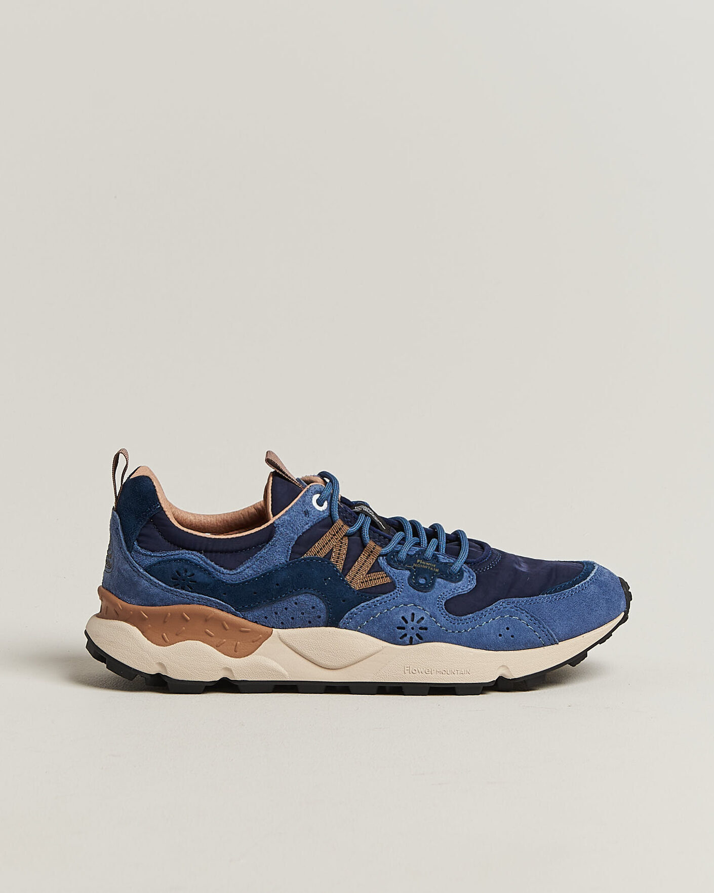 Hombres | Zapatillas | Flower Mountain | Yamano 3 Suede/Nylon Sneaker Navy/Blue