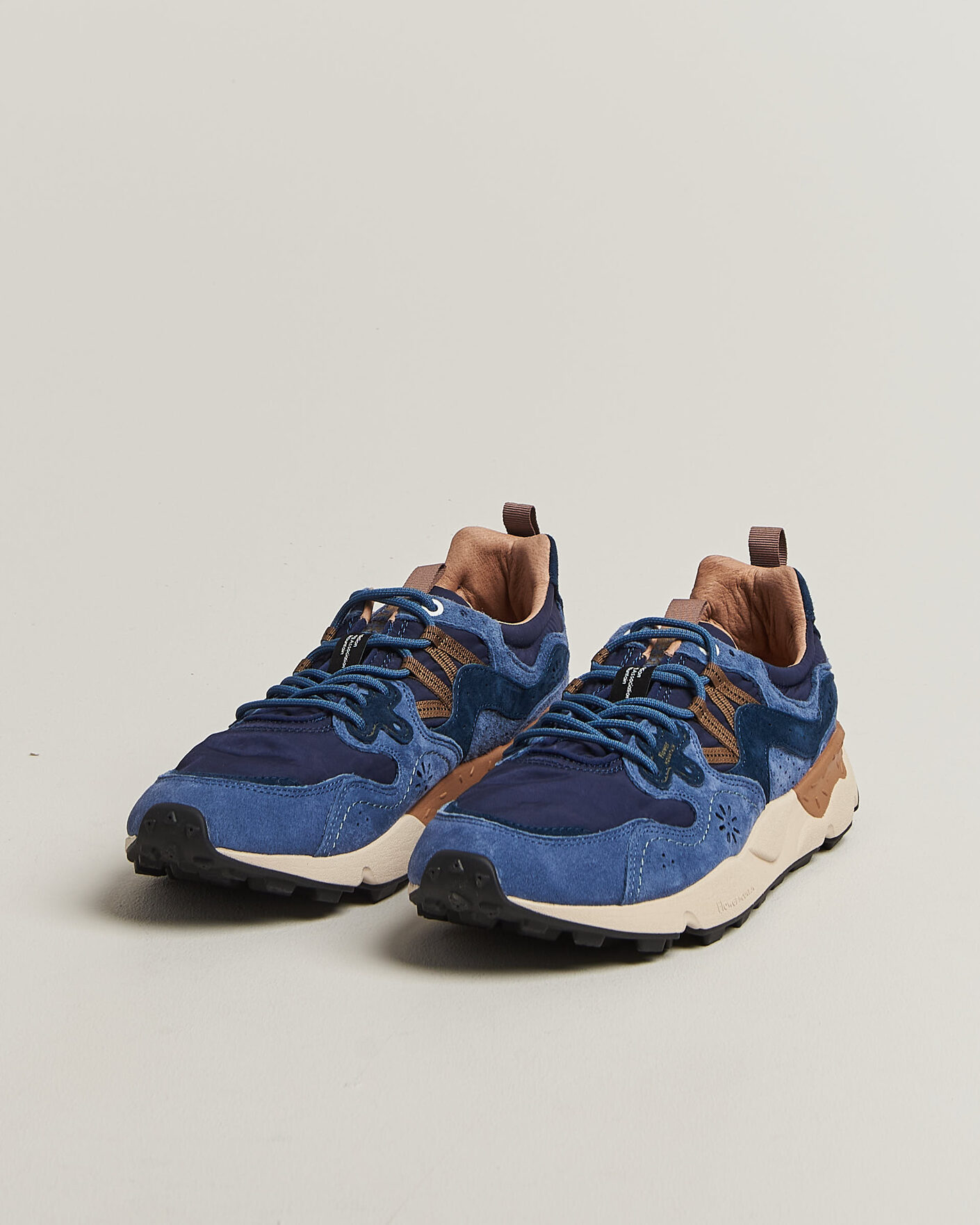 Hombres | Zapatillas | Flower Mountain | Yamano 3 Suede/Nylon Sneaker Navy/Blue