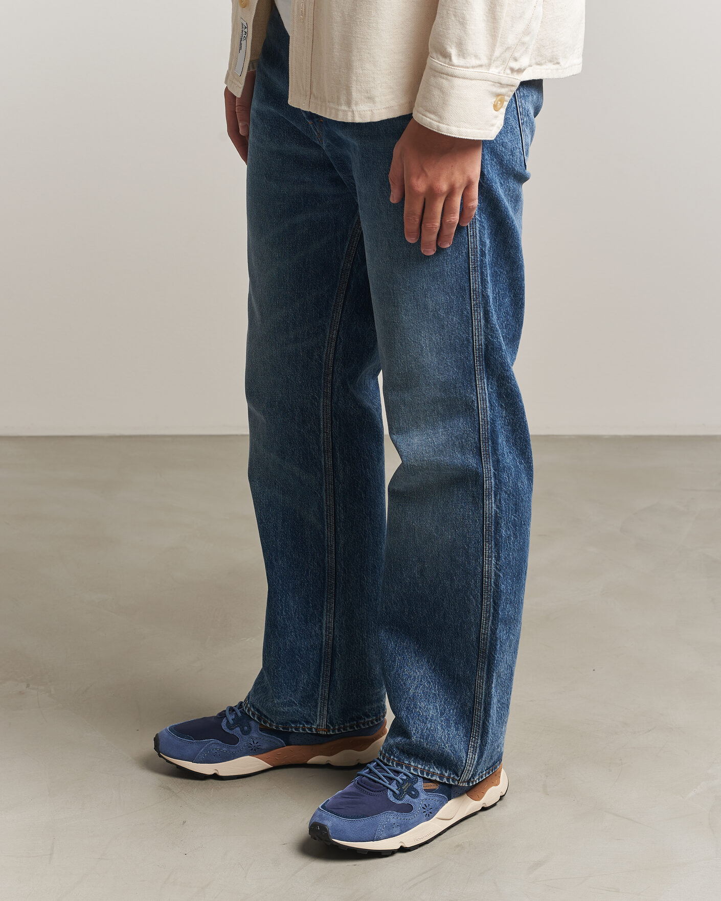 Hombres | Zapatillas | Flower Mountain | Yamano 3 Suede/Nylon Sneaker Navy/Blue