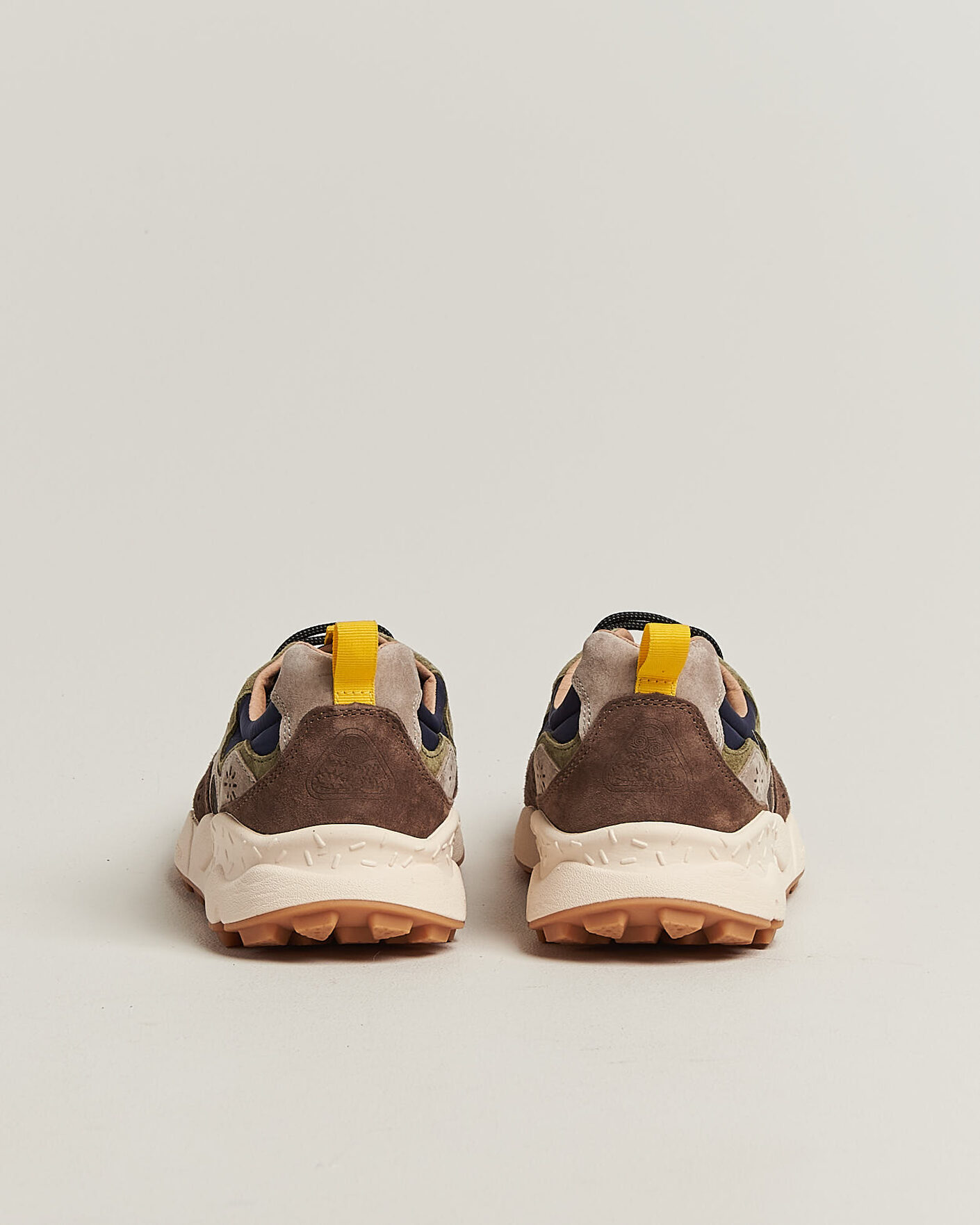 Hombres | Zapatillas | Flower Mountain | Yamano 3 Suede/Nylon Sneaker Dark Grey/Brown