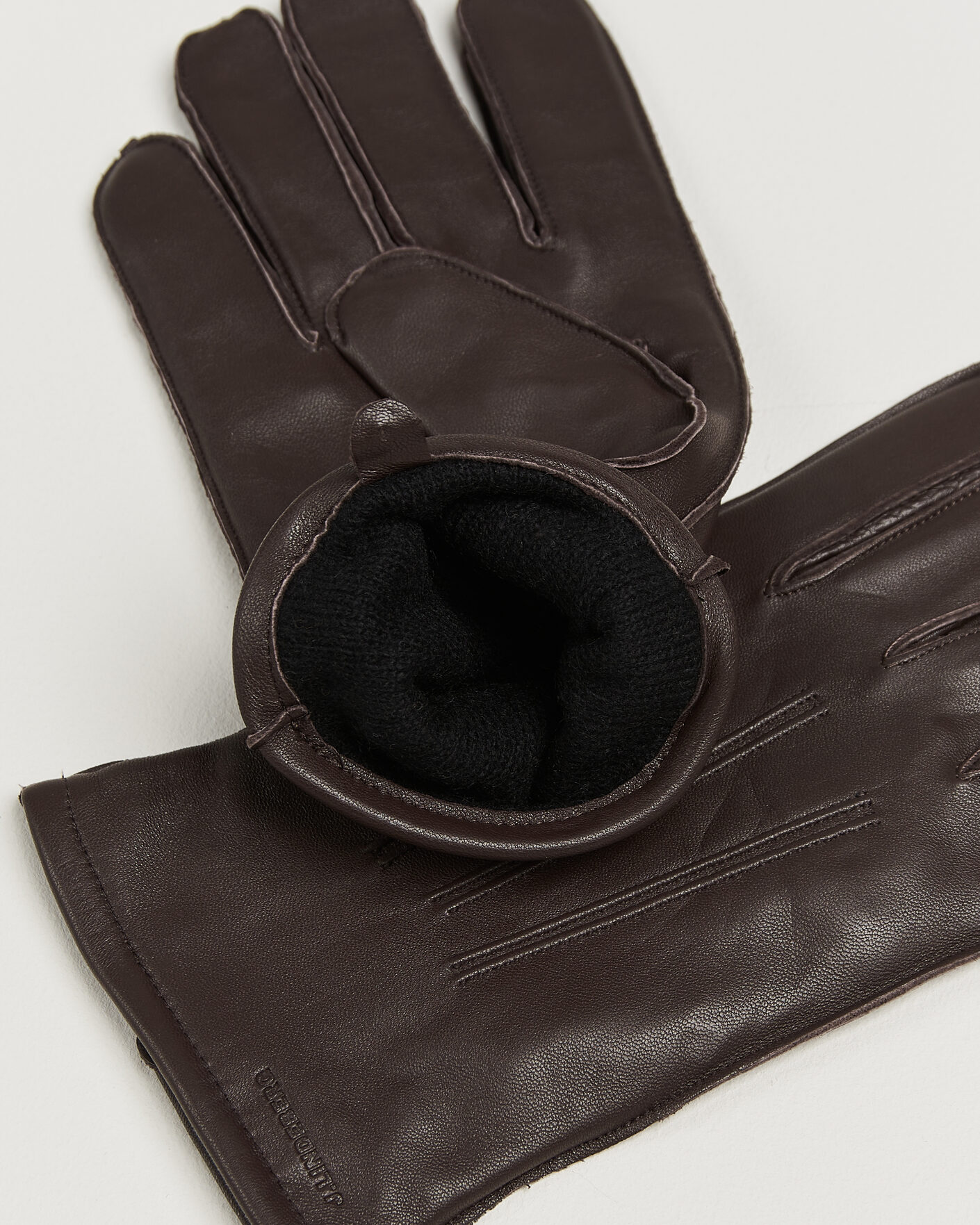 Hombres | Guantes | J.Lindeberg | Milo Leather Glove Seal Brown