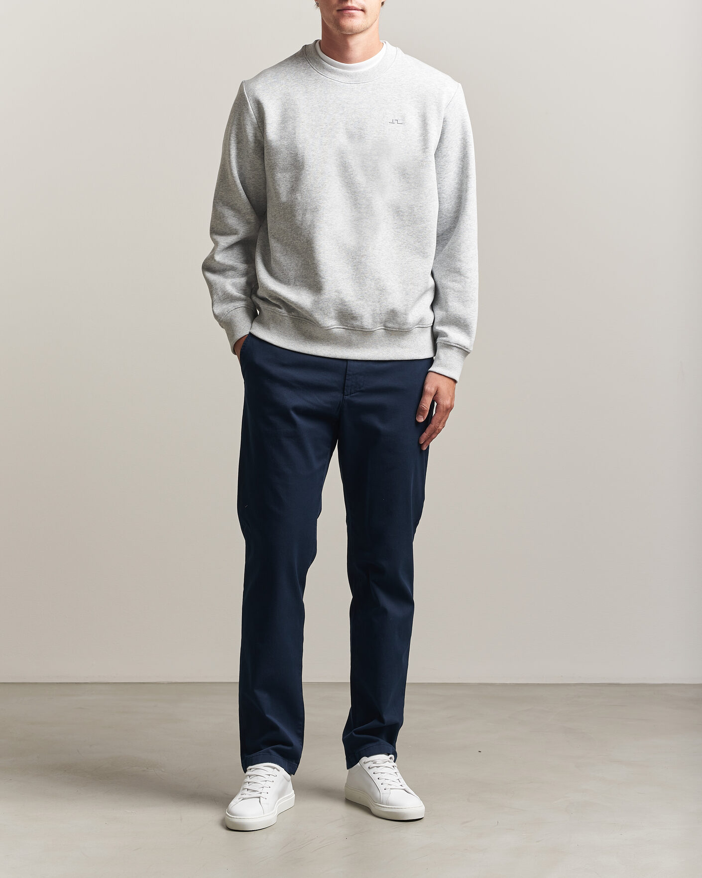 Hombres | Pantalones | J.Lindeberg | Chaze Cotton Stretch Pants JL Navy