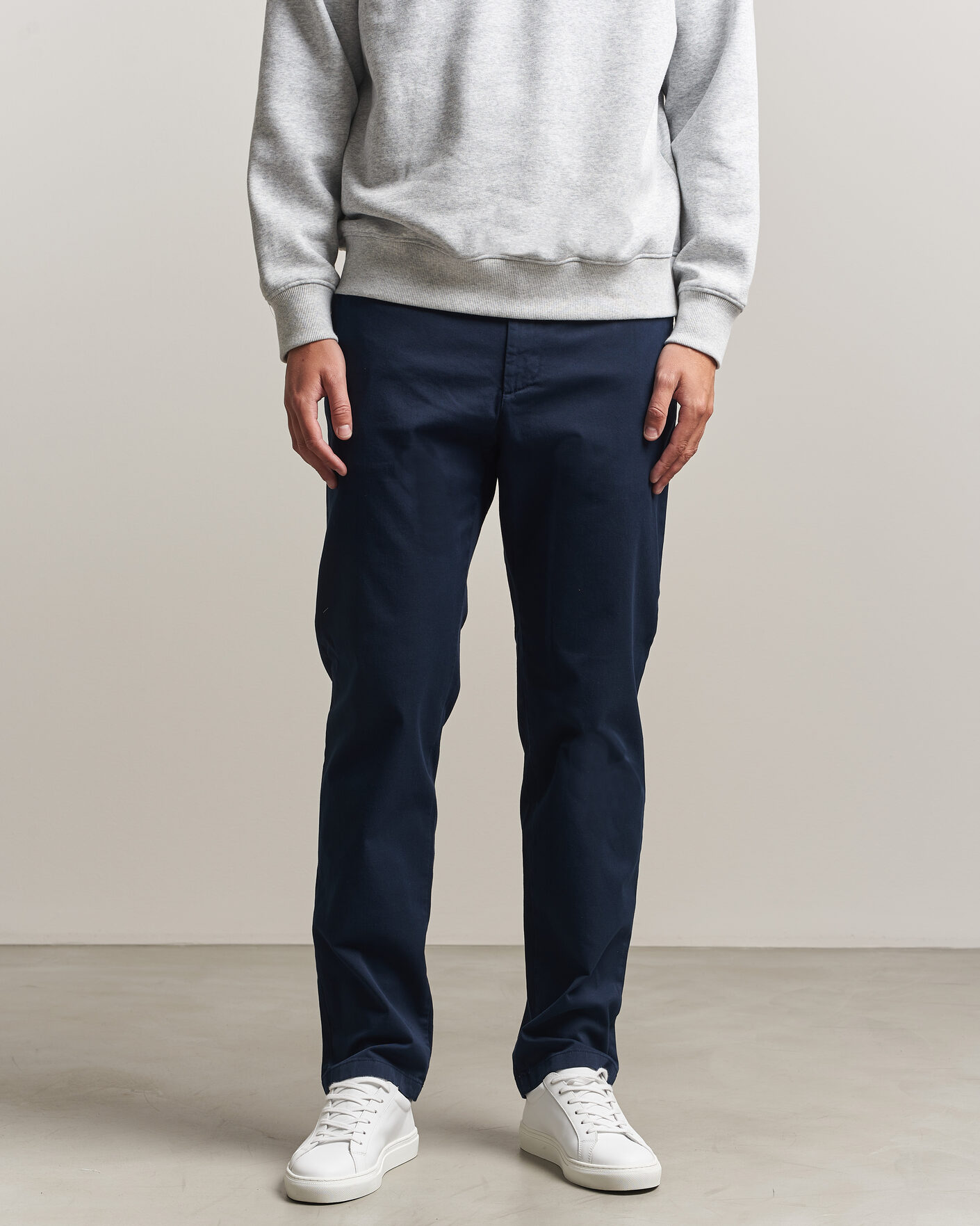 Hombres | Pantalones | J.Lindeberg | Chaze Cotton Stretch Pants JL Navy