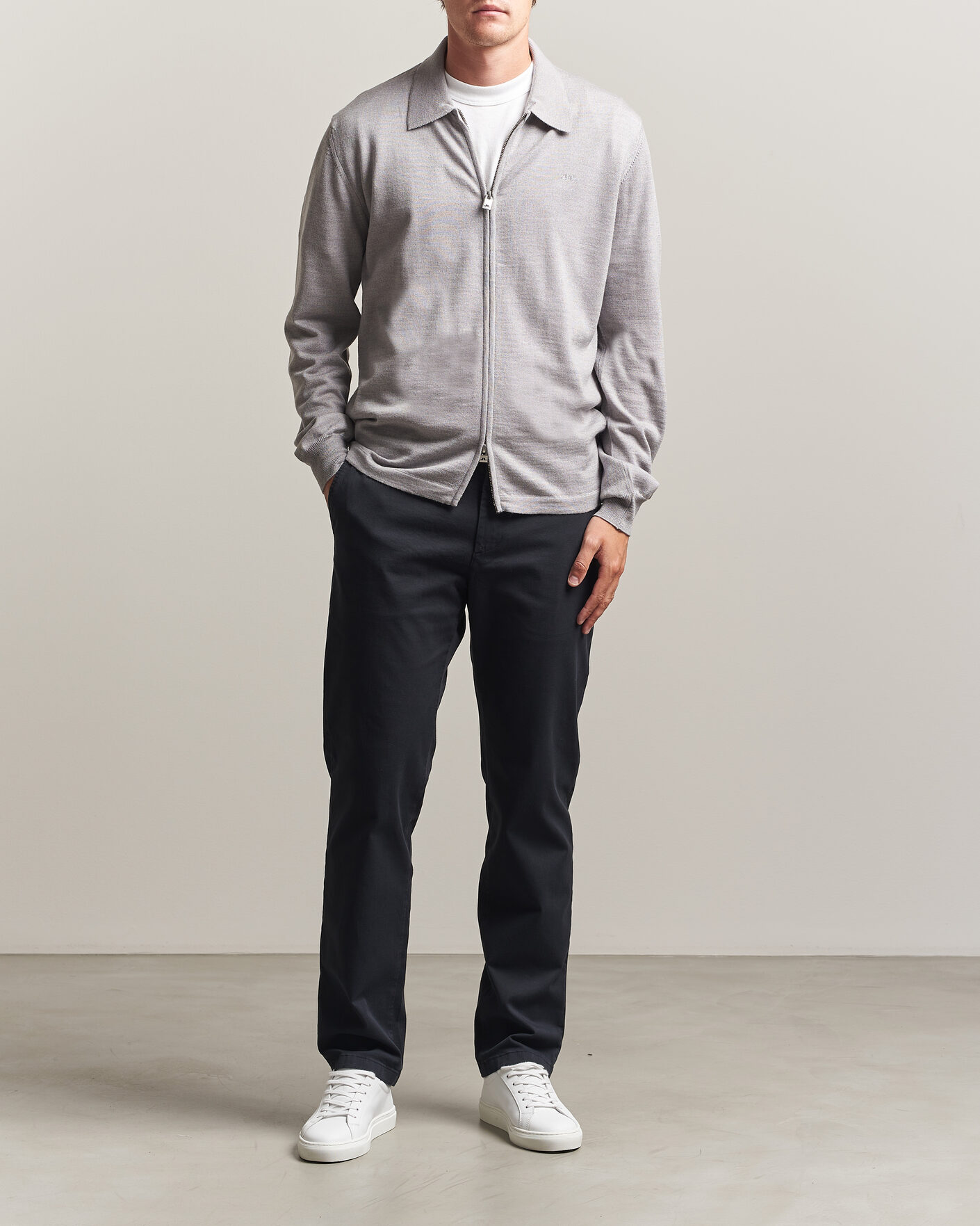 Hombres | Pantalones | J.Lindeberg | Chaze Cotton Stretch Pants Black