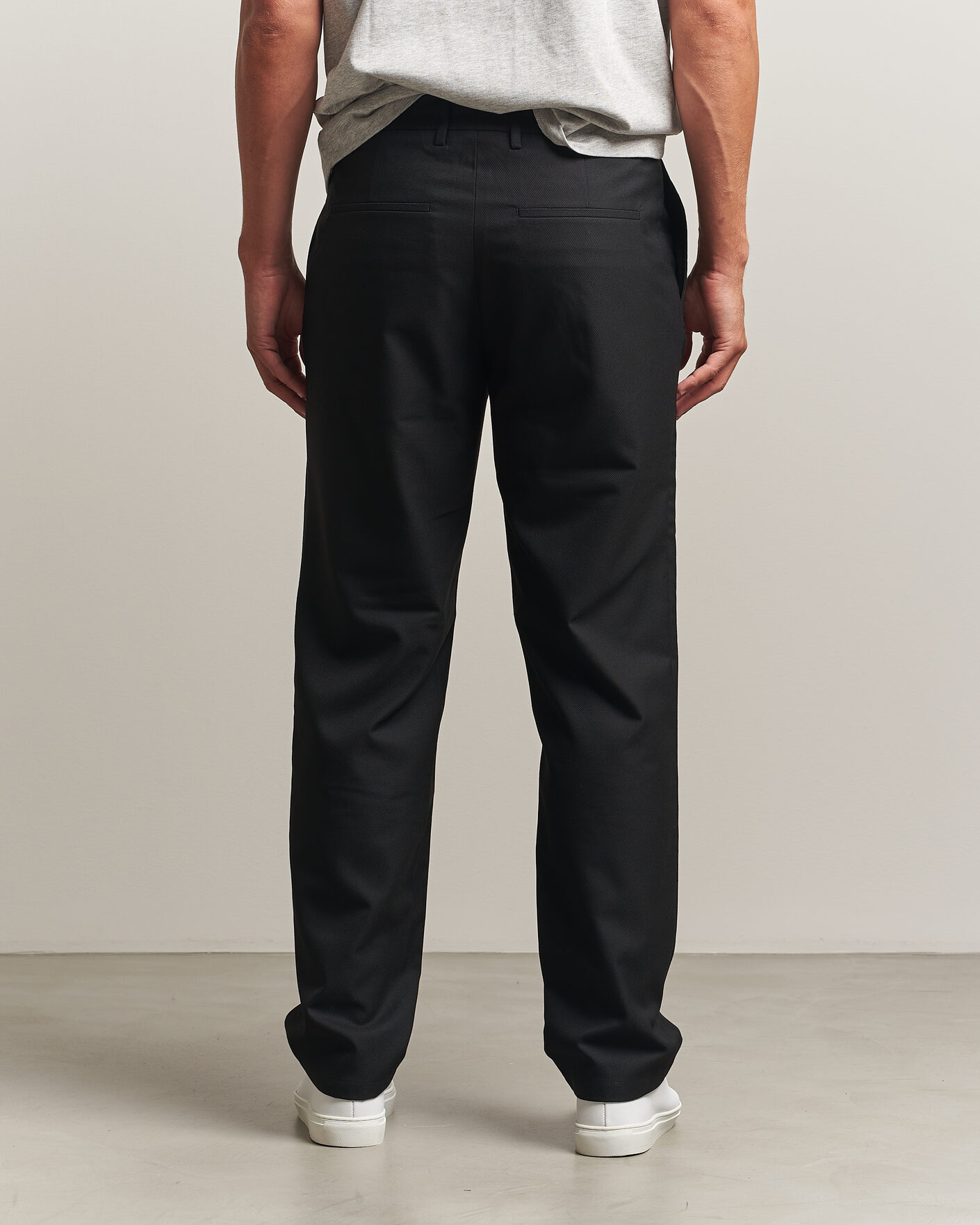 Hombres | Pantalones | J.Lindeberg | Logan Brushed Twill Pants Black