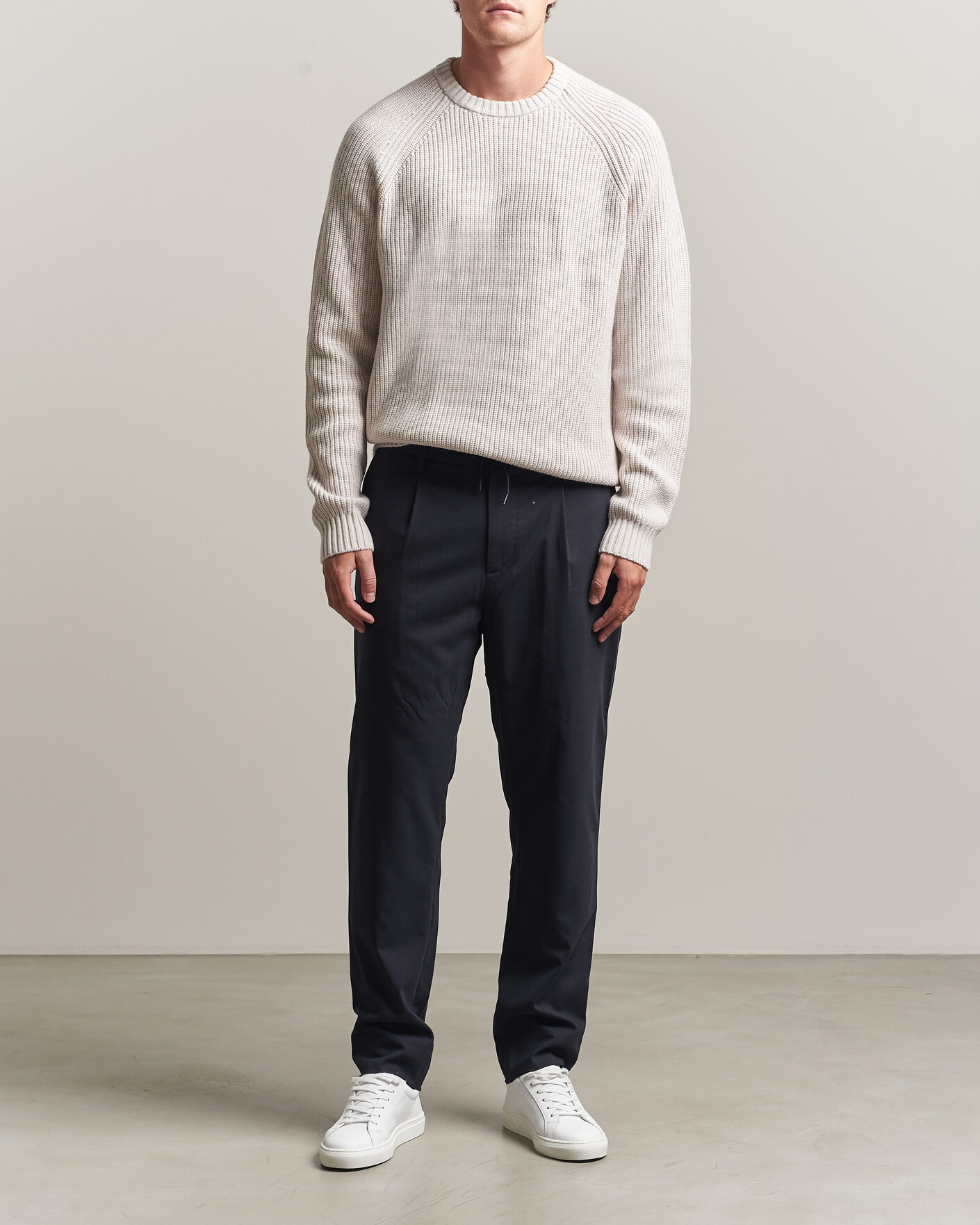 Hombres | Pantalones | J.Lindeberg | Harris Stretch Wool Pants JL Navy