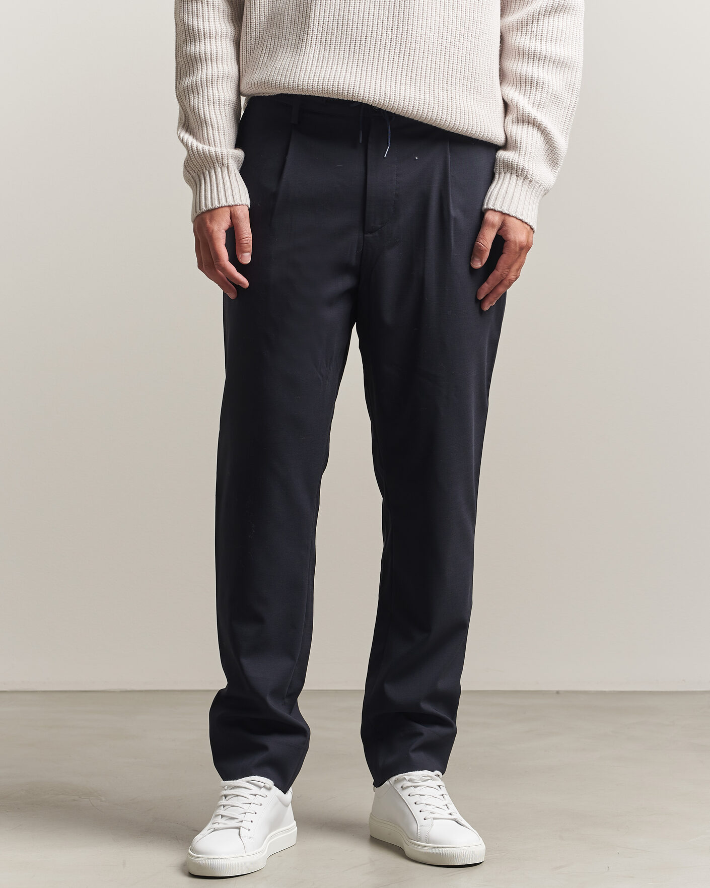 Hombres | Pantalones | J.Lindeberg | Harris Stretch Wool Pants JL Navy