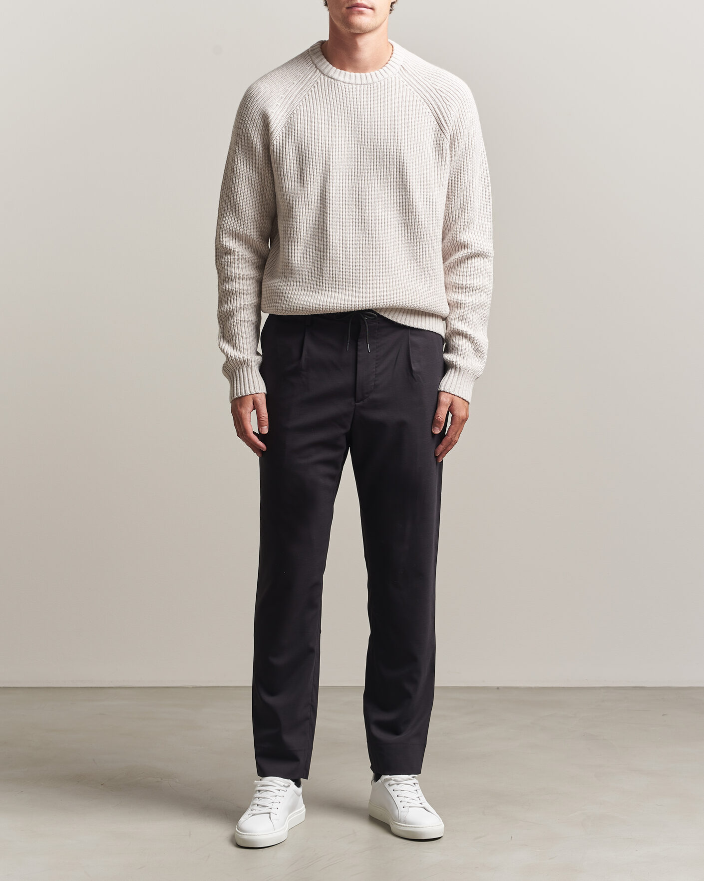 Hombres | Pantalones | J.Lindeberg | Harris Stretch Wool Pants Black