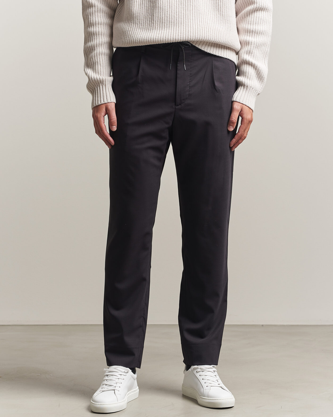 Hombres | Pantalones | J.Lindeberg | Harris Stretch Wool Pants Black