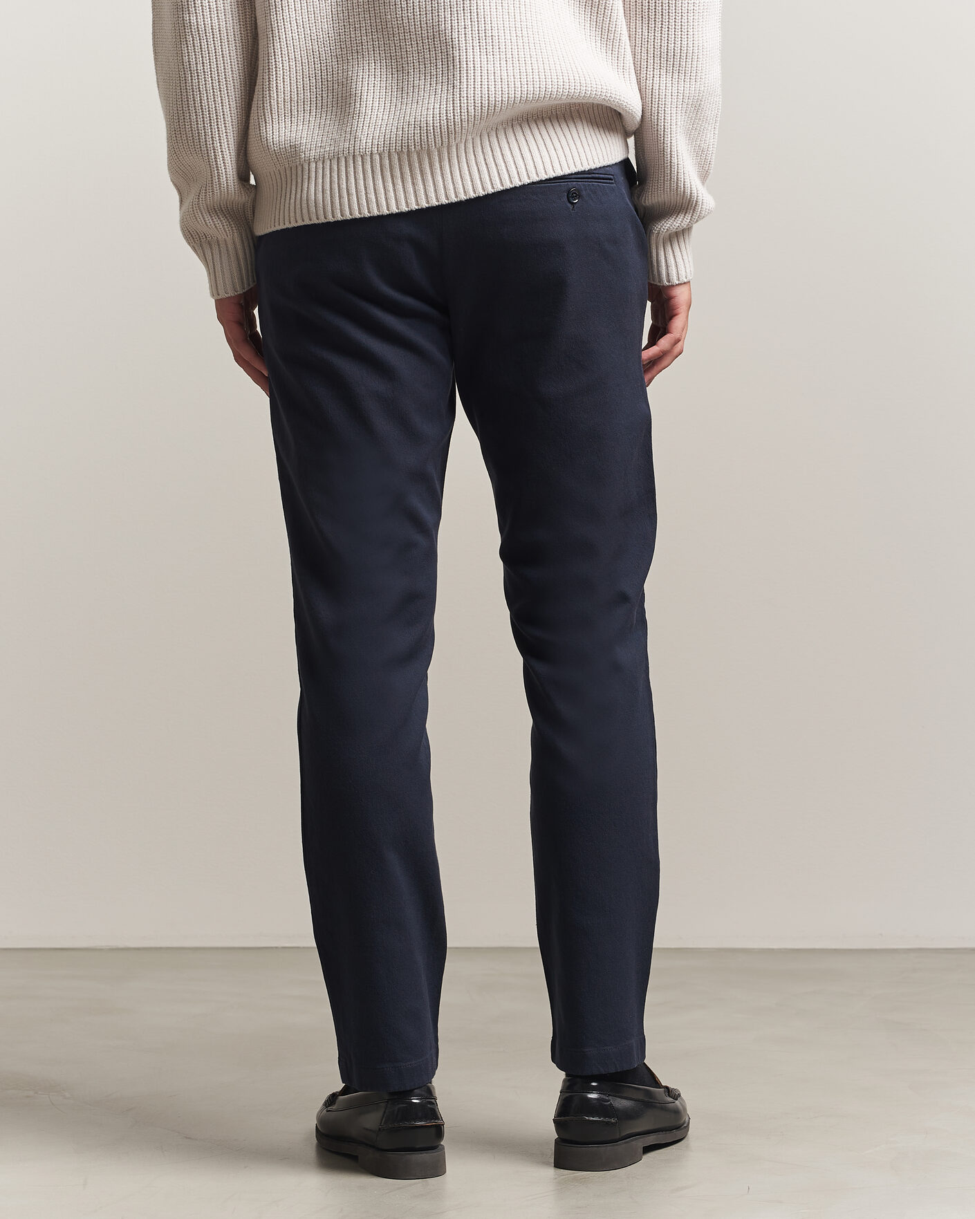 Hombres | Pantalones | J.Lindeberg | Chase Stretch Flannel Trousers JL Navy