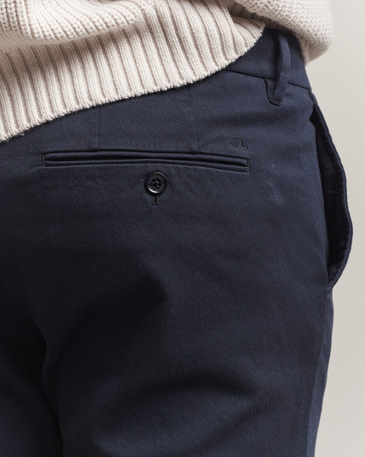 Hombres | Pantalones | J.Lindeberg | Chase Stretch Flannel Trousers JL Navy