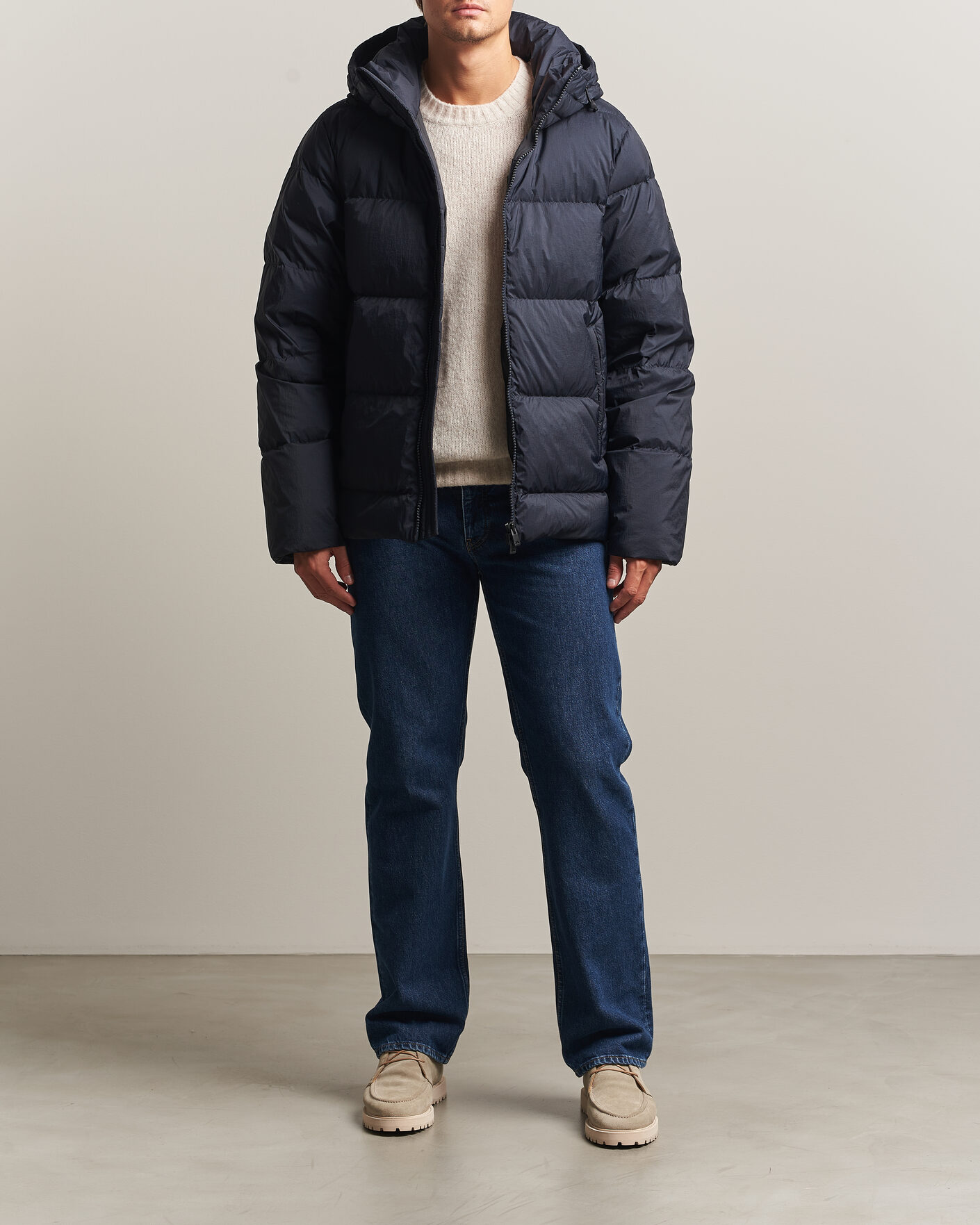 Hombres | Abrigos y chaquetas | J.Lindeberg | Daryl Crinkle Down Jacket JL Navy