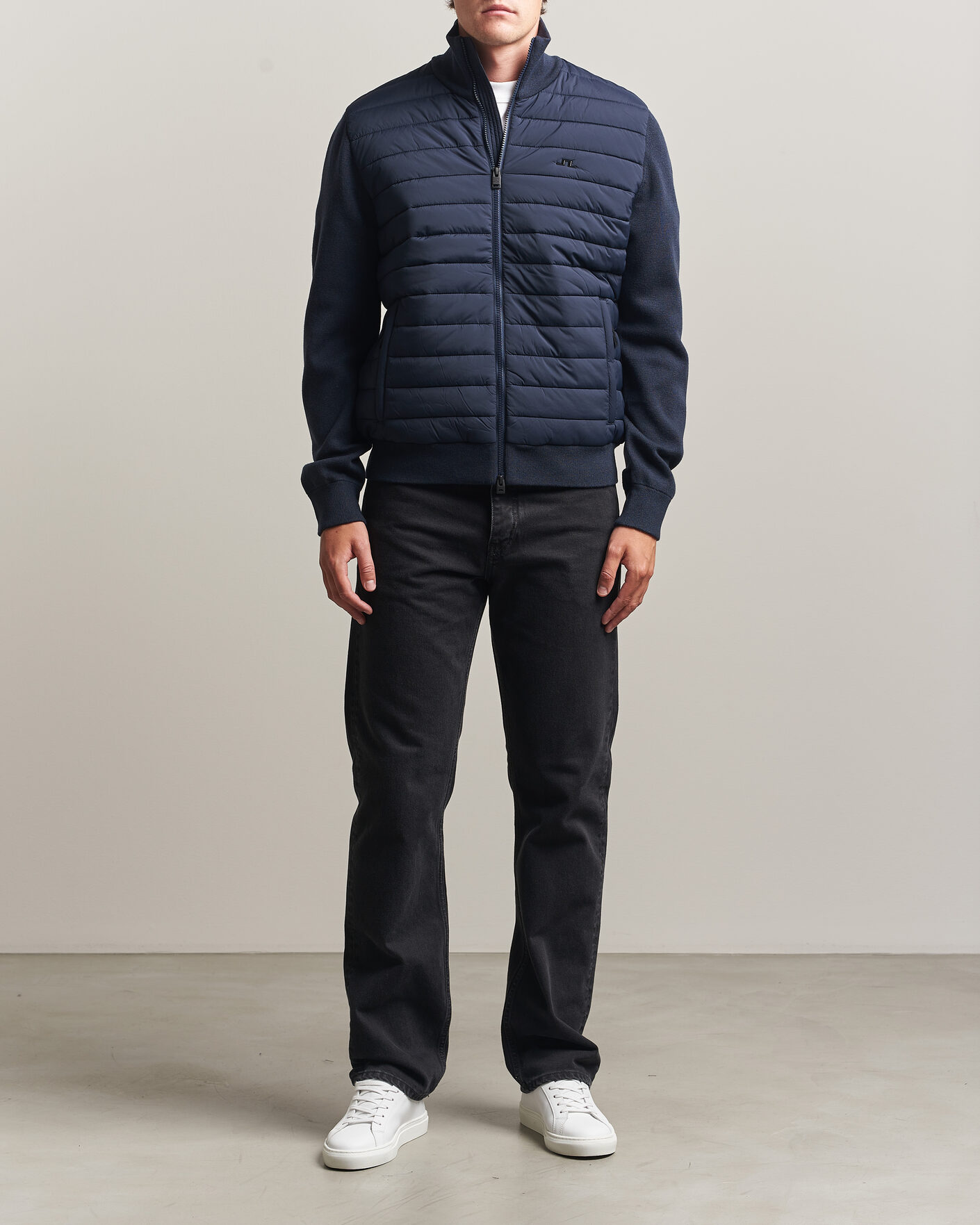 Hombres | Abrigos y chaquetas | J.Lindeberg | Boen Hybrid Jacket JL Navy