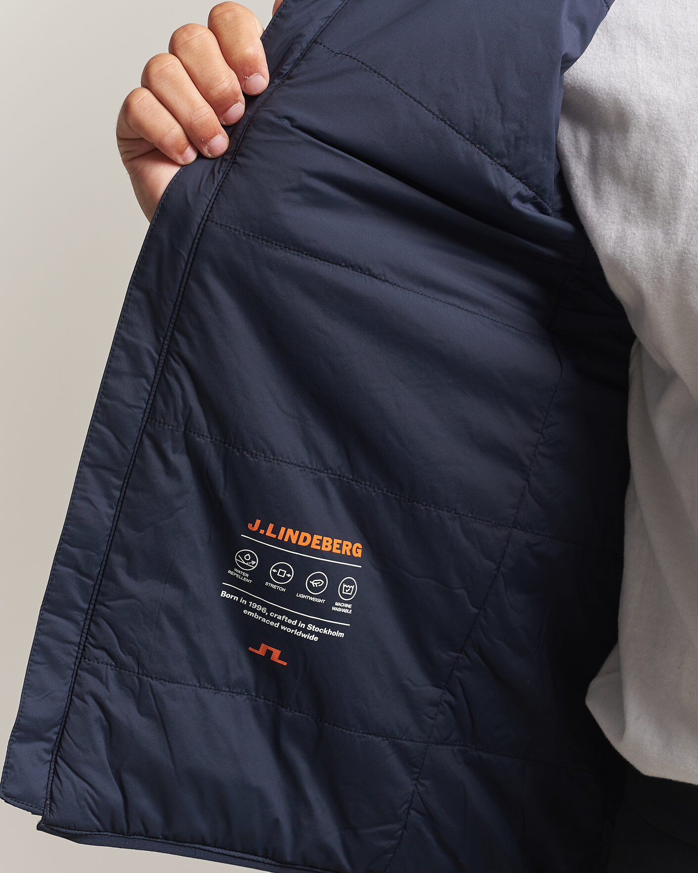 Hombres | Chalecos | J.Lindeberg | Clinton Padded Vest JL Navy