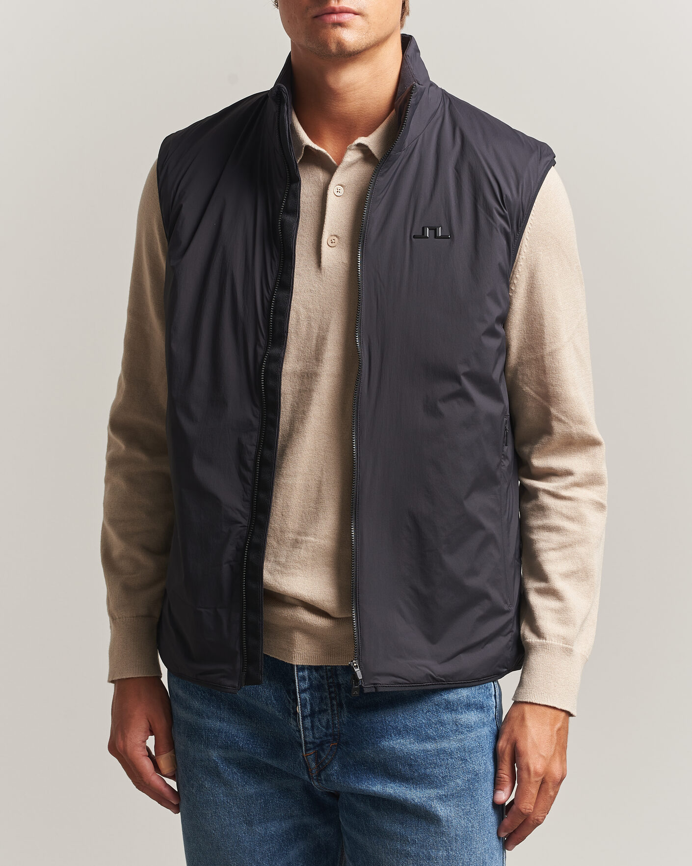 Hombres | Chalecos | J.Lindeberg | Clinton Padded Vest Black