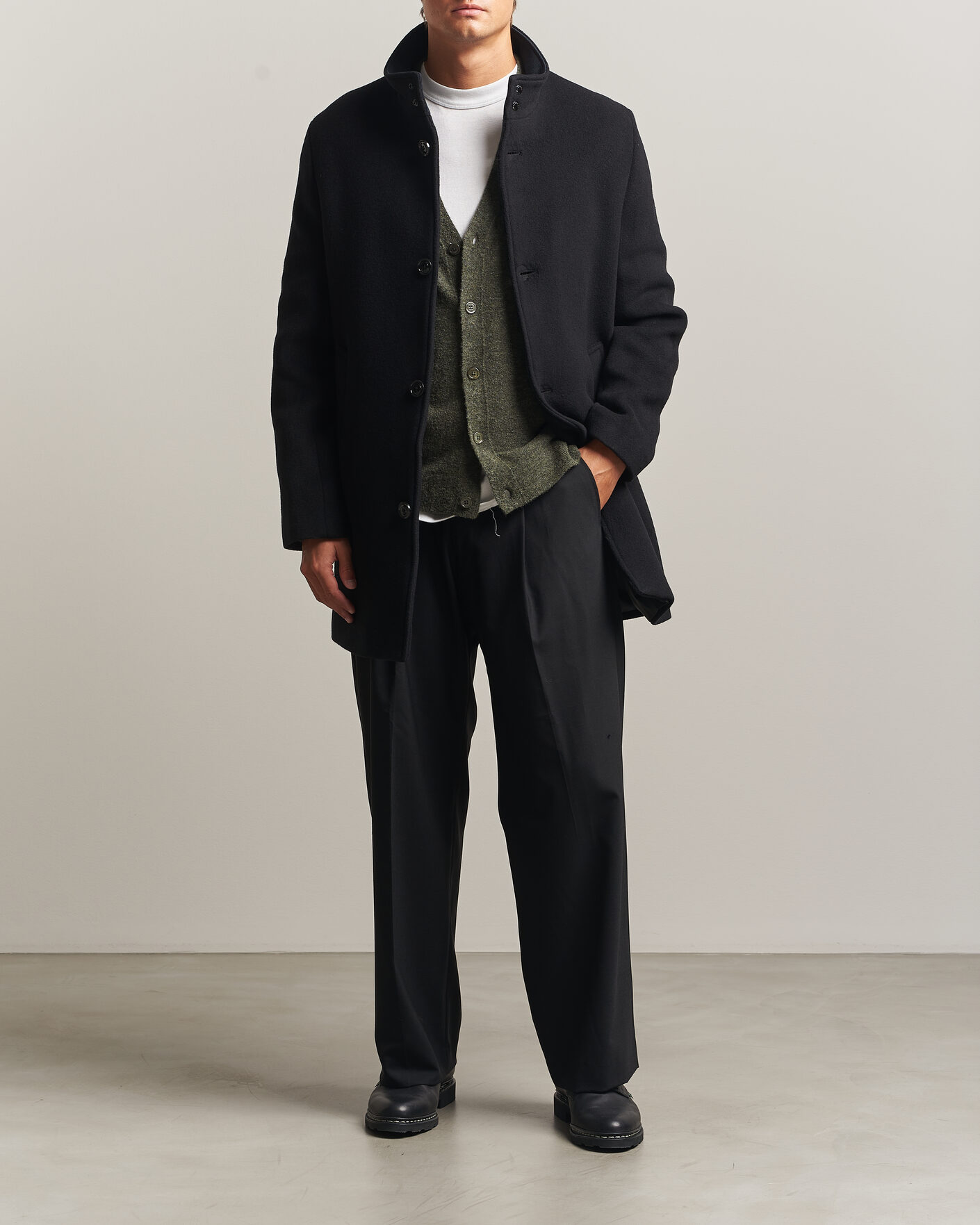 Hombres | Abrigos y chaquetas | J.Lindeberg | Lexon Wool Coat Black