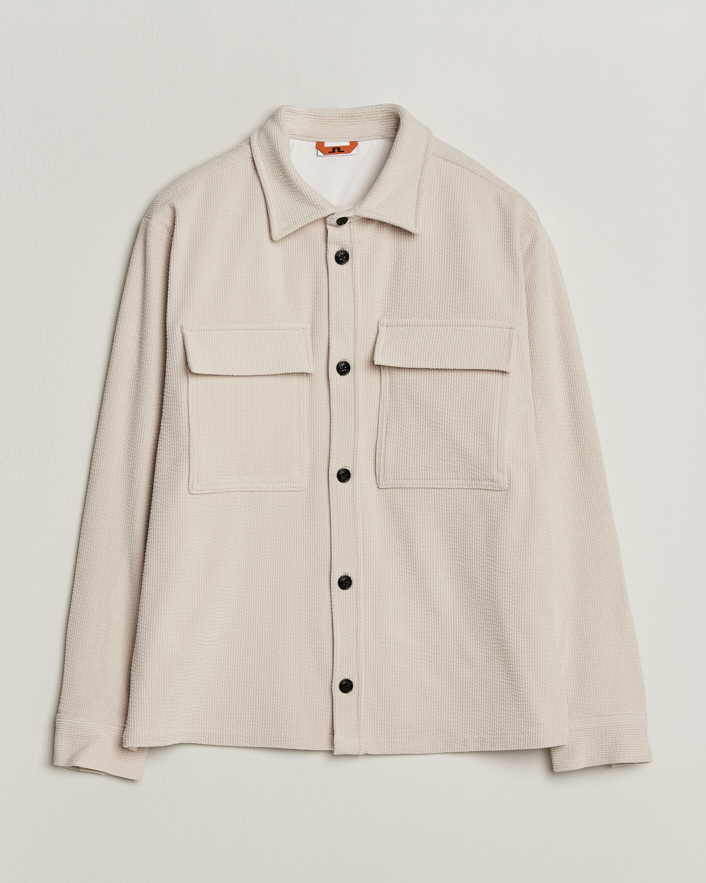 Hombres | Camisas | J.Lindeberg | Finnigan Drape Cord Overshirt Moonbeam