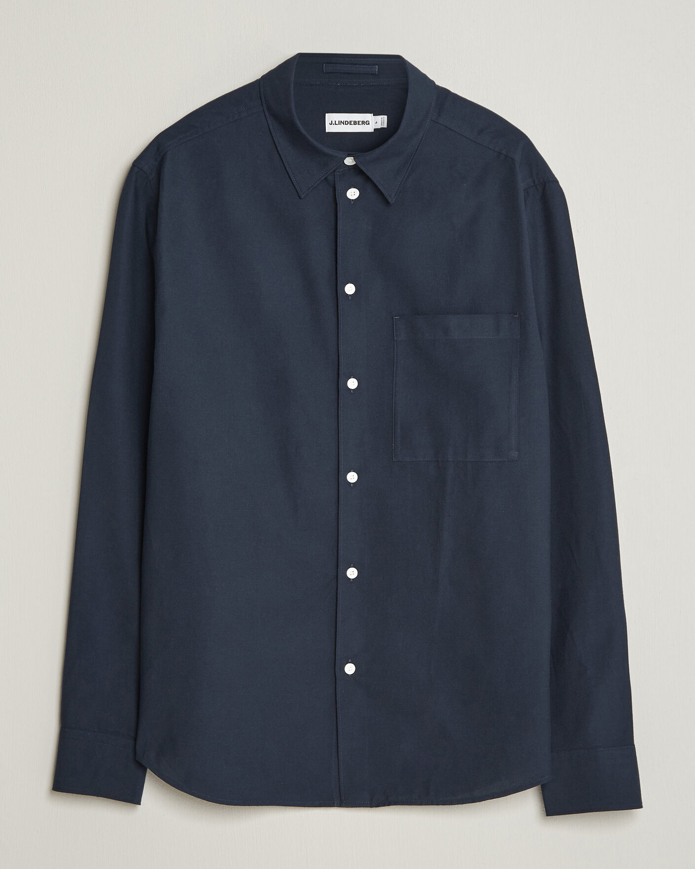 Hombres | Camisas | J.Lindeberg | Marlon Flannel Shirt JL Navy