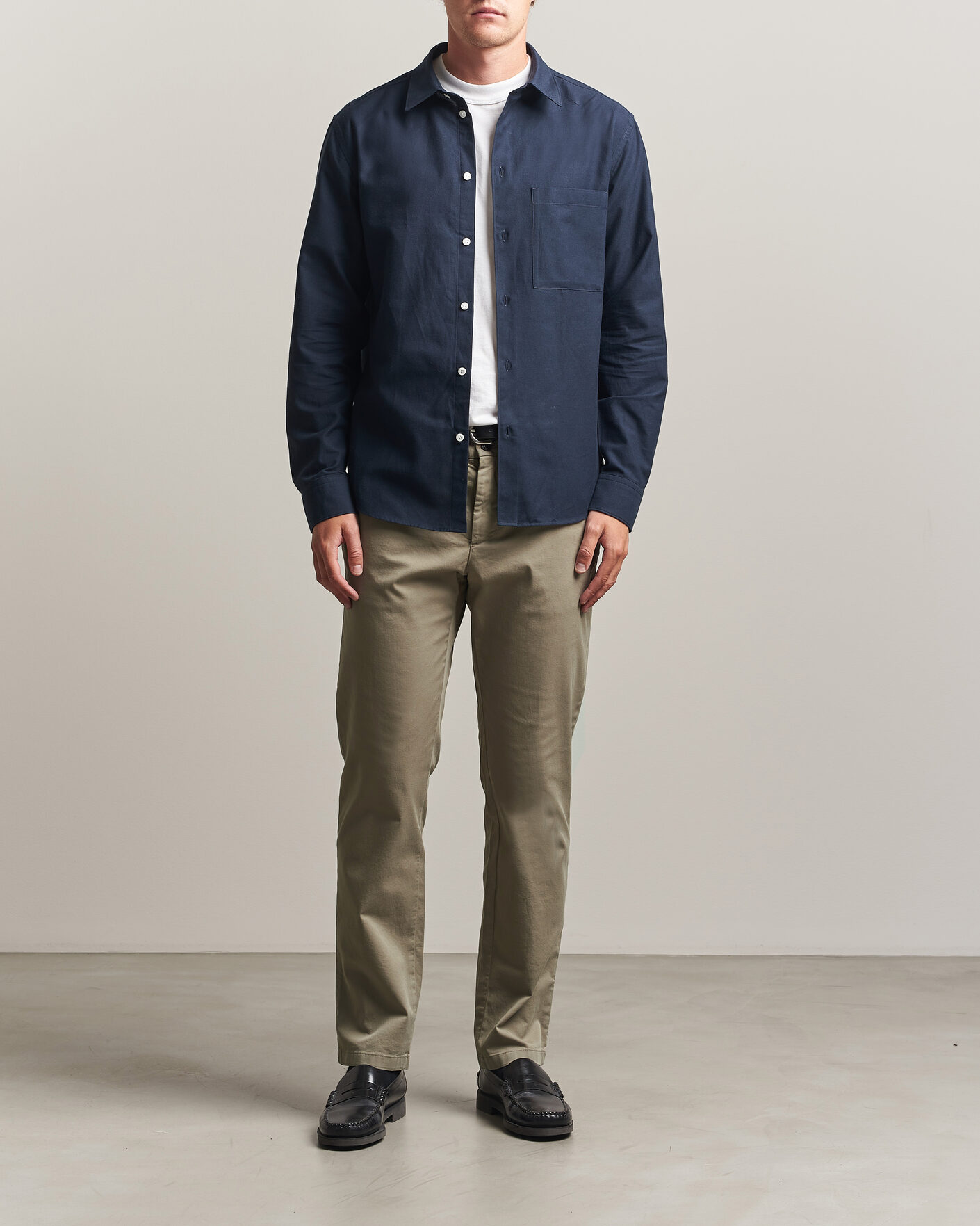Hombres | Camisas | J.Lindeberg | Marlon Flannel Shirt JL Navy