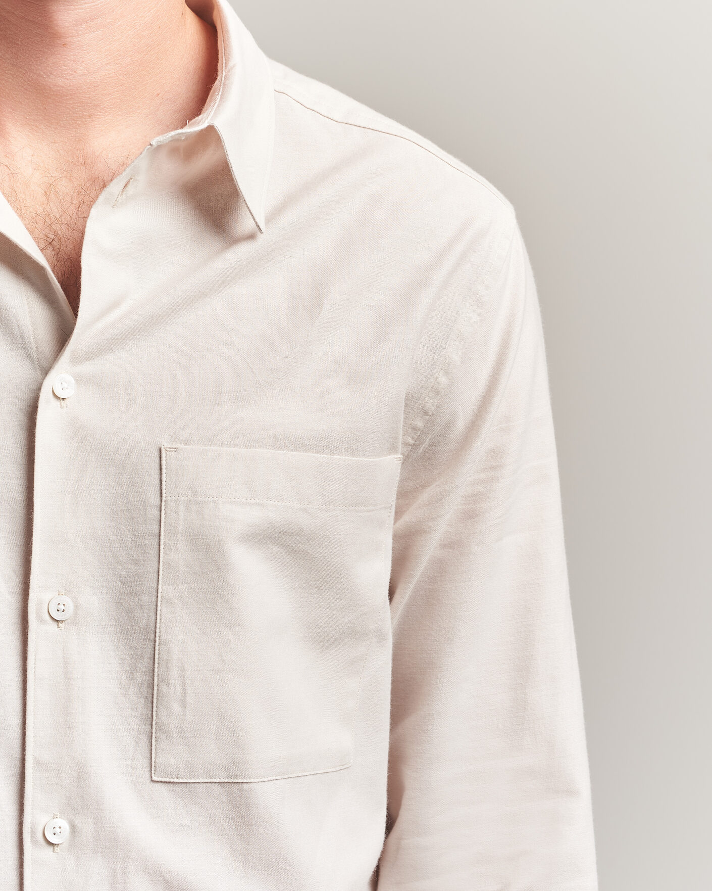 Hombres | Camisas | J.Lindeberg | Marlon Flannel Shirt Moonbeam