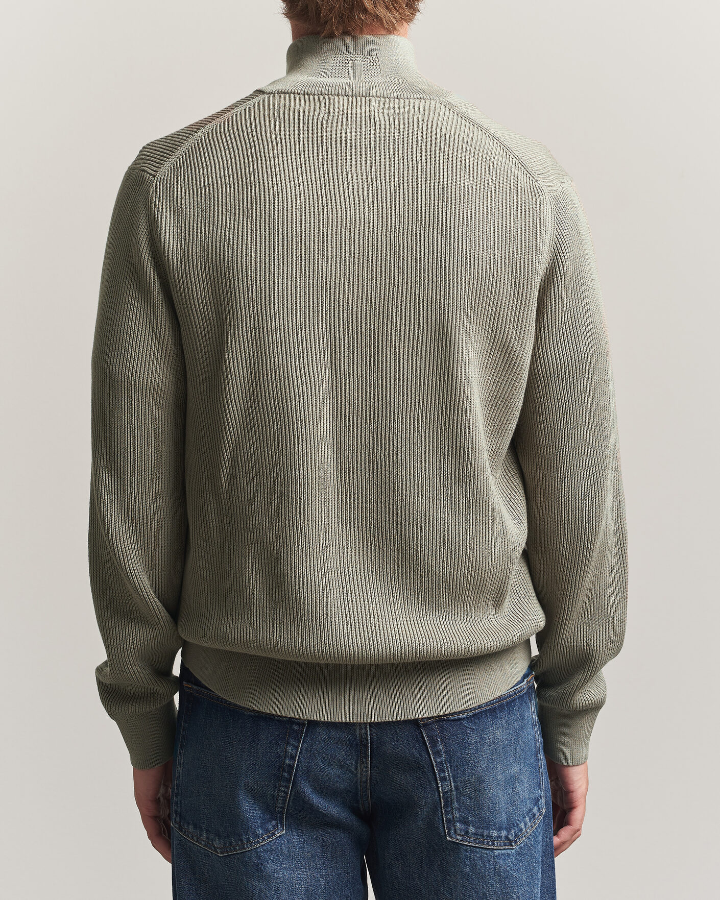 Hombres | Jerséis y prendas de punto | J.Lindeberg | Alexis Cotton Full Zip Brindle