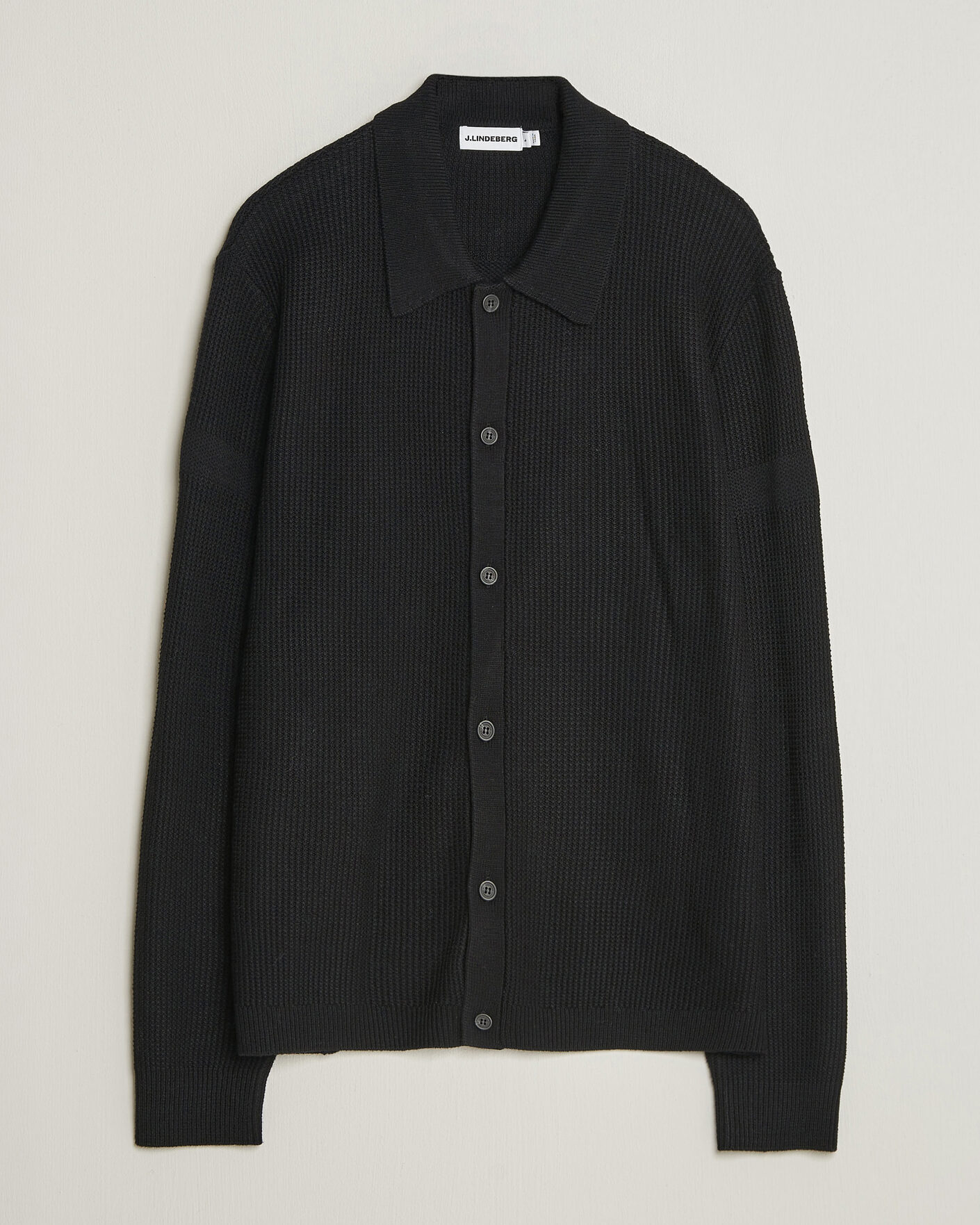 Hombres | Jerséis y prendas de punto | J.Lindeberg | Willem Knitted Cardigan Black