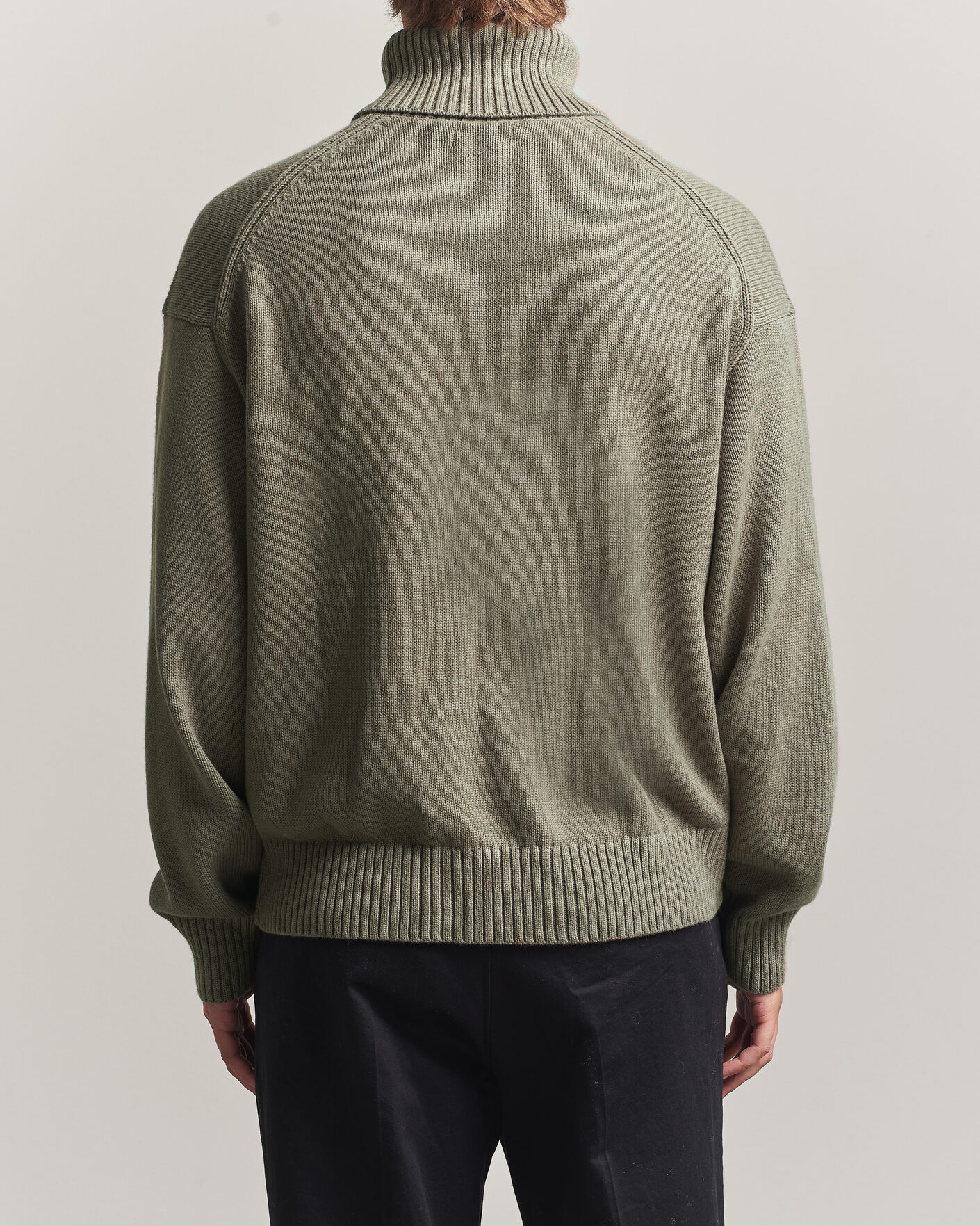 Hombres | Jerséis y prendas de punto | J.Lindeberg | Eddy Wool/Cotton Knitted Turtleneck Brindle