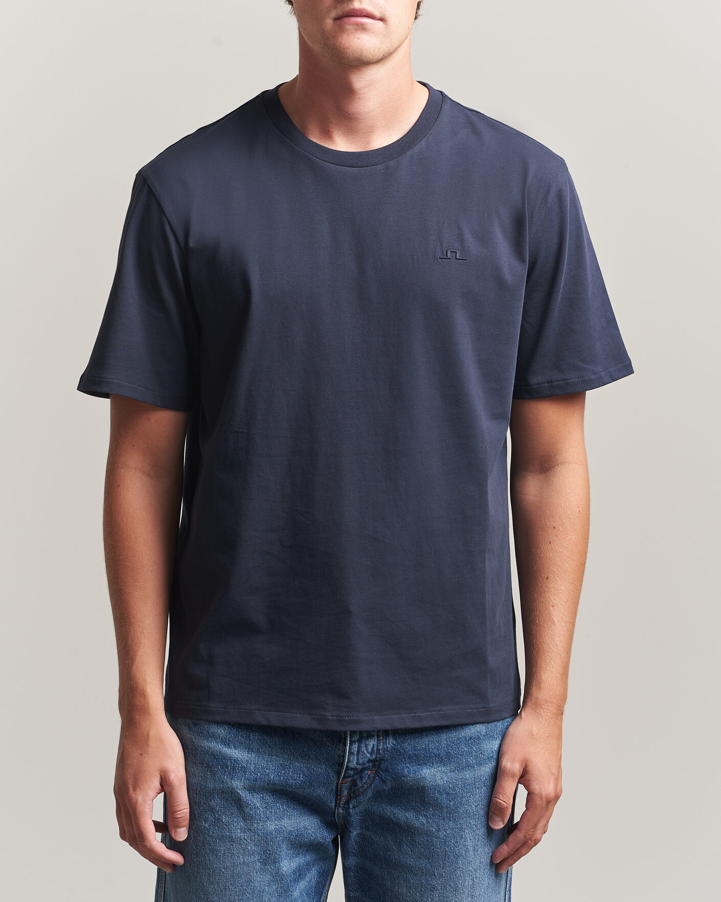 Hombres | Camisetas | J.Lindeberg | Alpha Crew Neck T-Shirt JL Navy