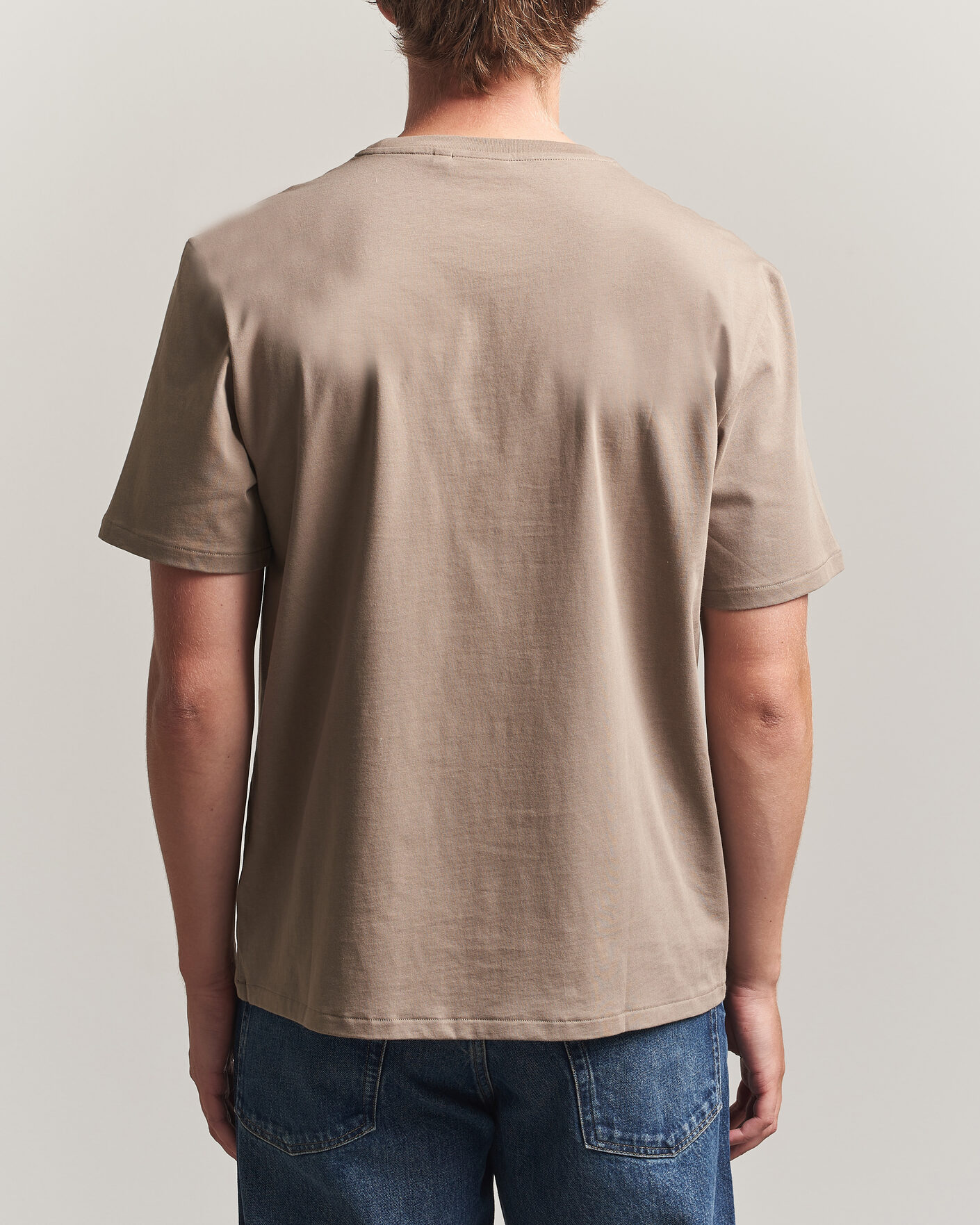 Hombres | Camisetas | J.Lindeberg | Alpha Crew Neck T-Shirt Brindle