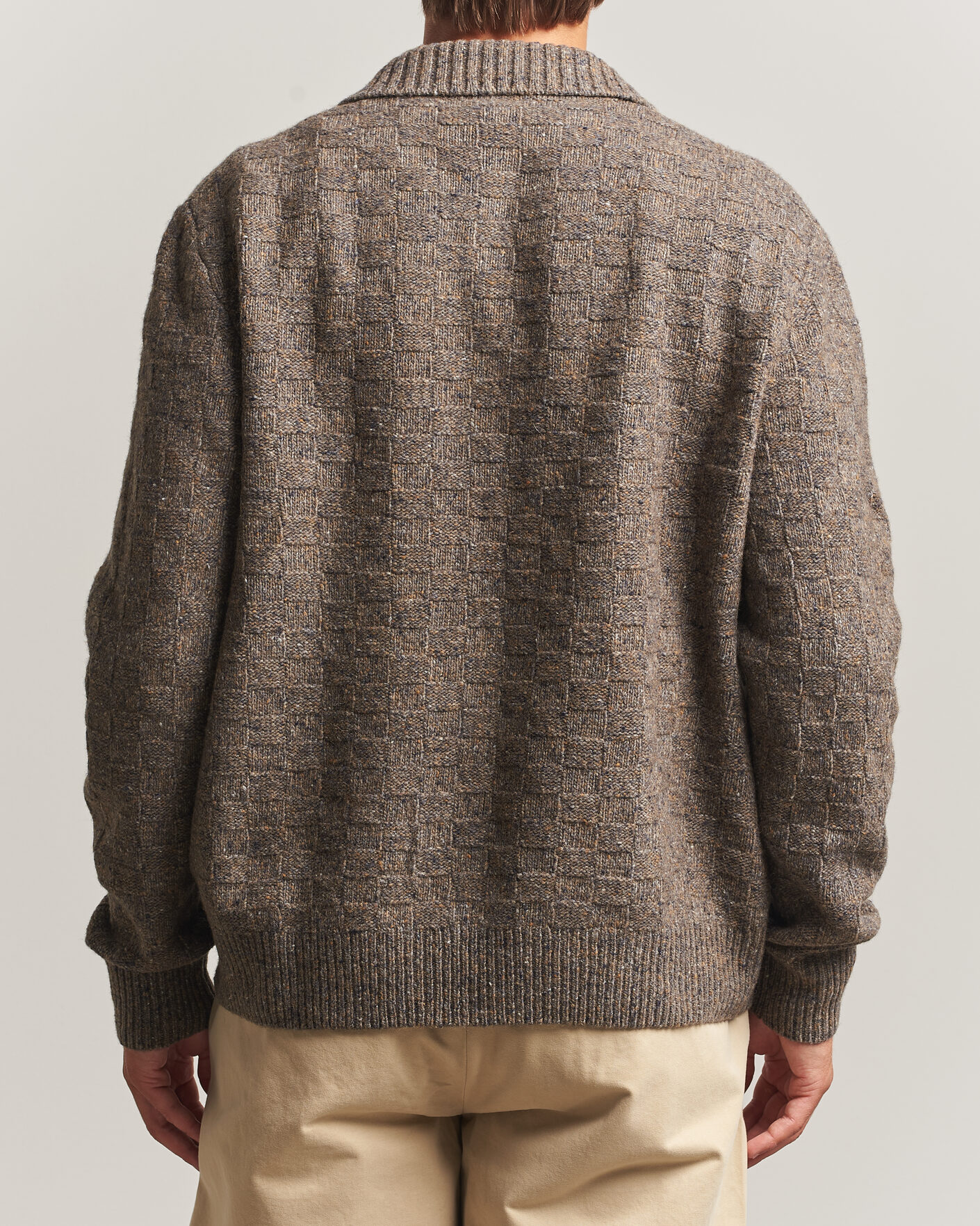 Hombres | Jerséis y prendas de punto | Forét | Area Wool Cardigan Jacket Taupe