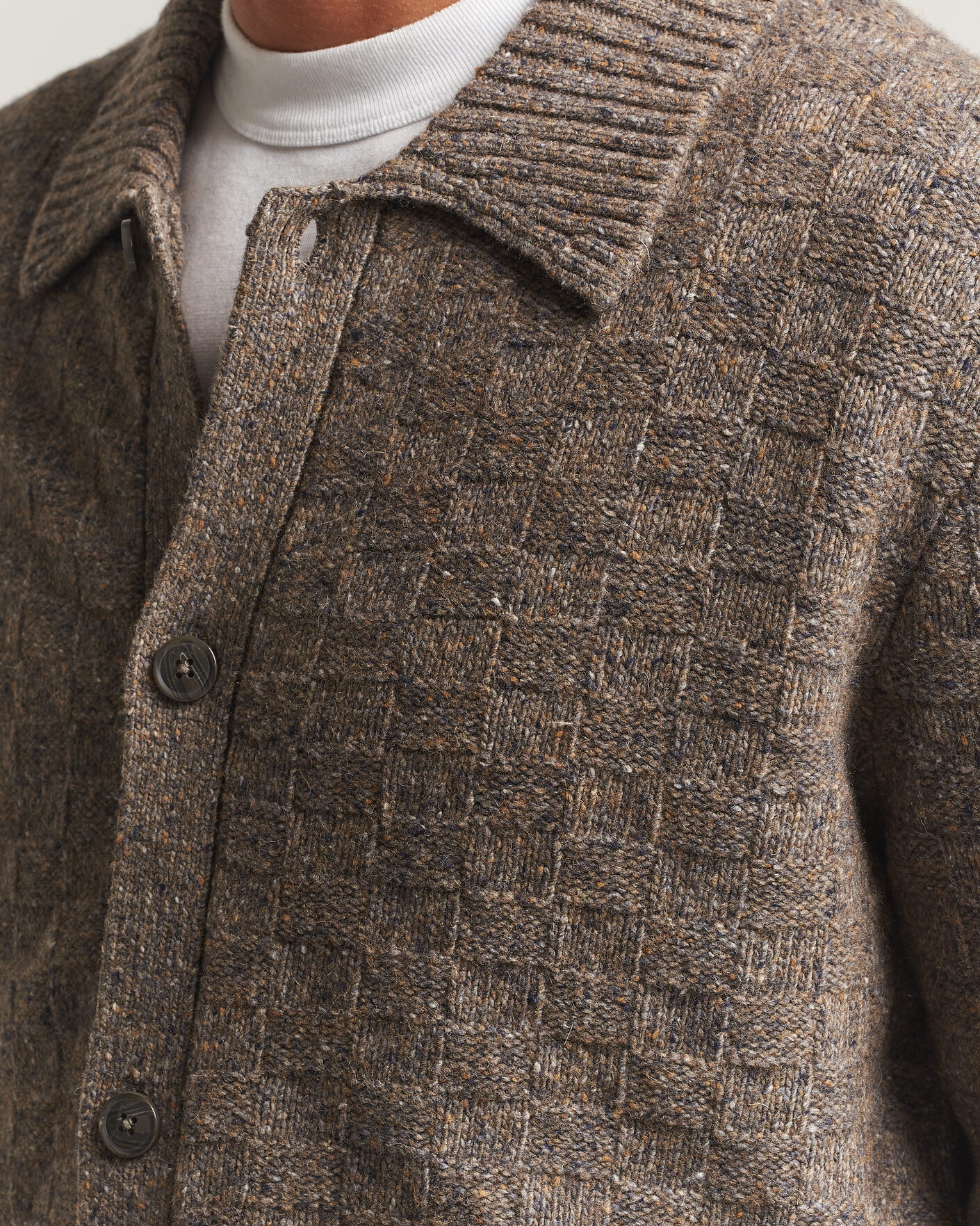 Hombres | Jerséis y prendas de punto | Forét | Area Wool Cardigan Jacket Taupe