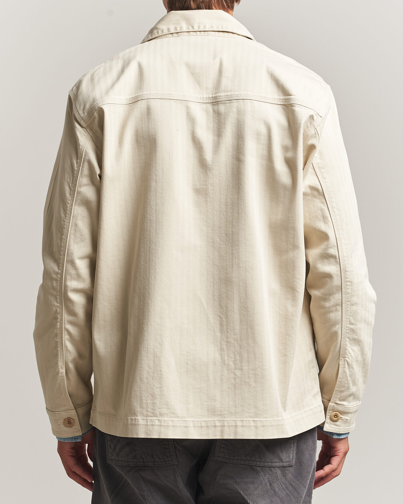 Hombres | Camisas | Forét | Berry Herringbone Overshirt Oat